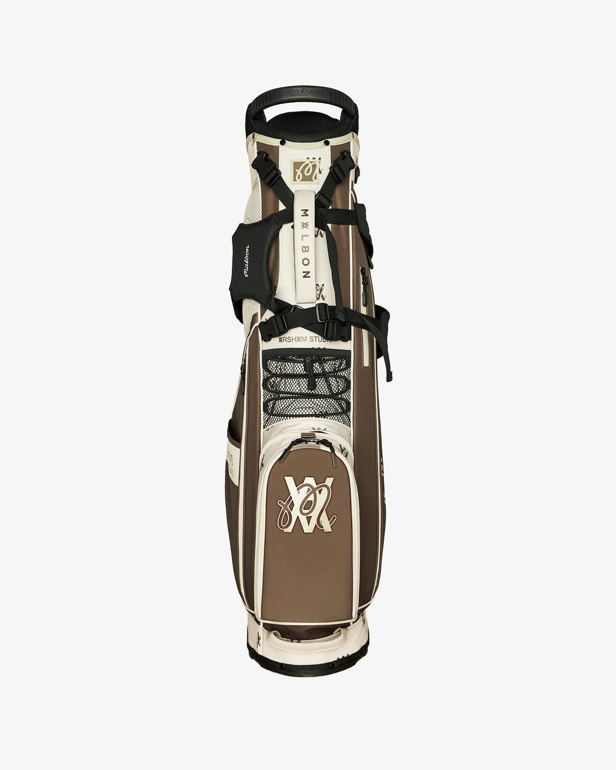 Malbon Golf x Daniel Arsham Monogram Walking Bag – Multi — product view, Malbon monogram golf walking stand bag, Gallery Streetwear Canada