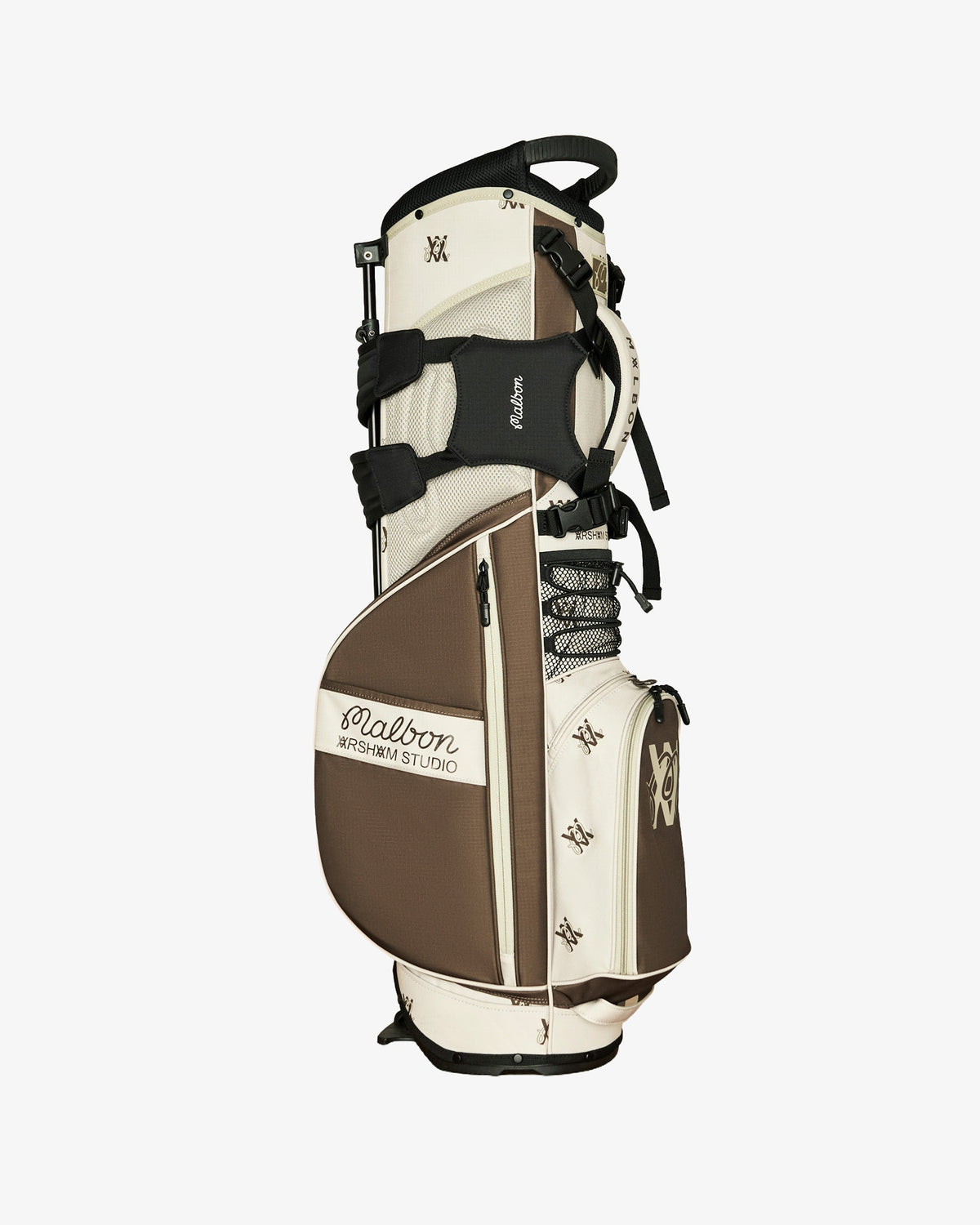 Malbon Golf x Daniel Arsham Monogram Walking Bag – Multi — product view, Malbon monogram golf walking stand bag, Gallery Streetwear Canada