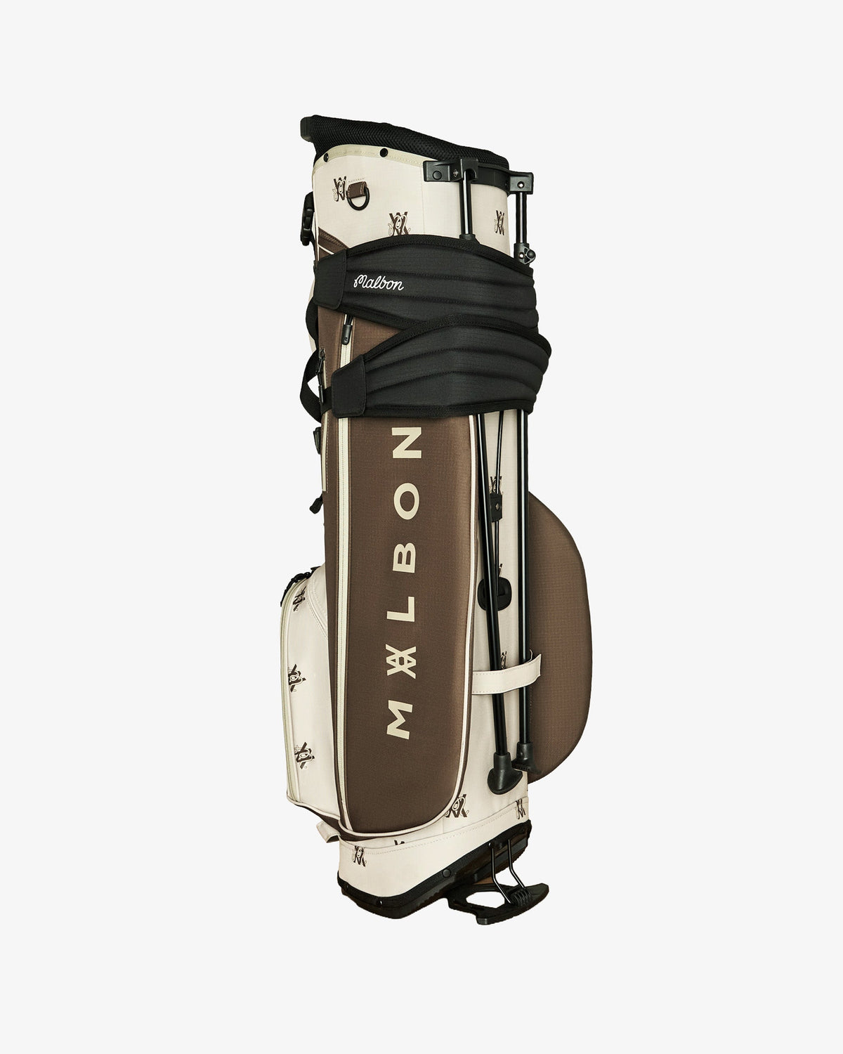 Malbon Golf x Daniel Arsham Monogram Walking Bag – Multi — product view, Malbon monogram golf walking stand bag, Gallery Streetwear Canada