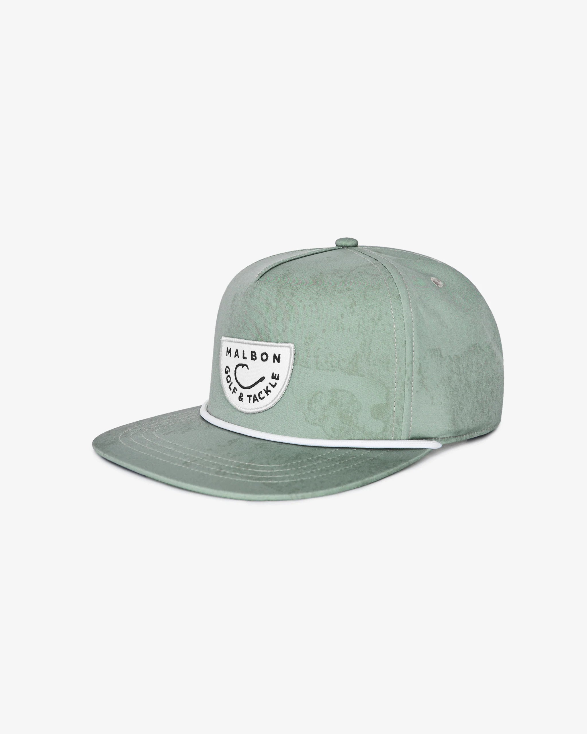 Malbon Golf & Tackle Snapback – Steel Ripple