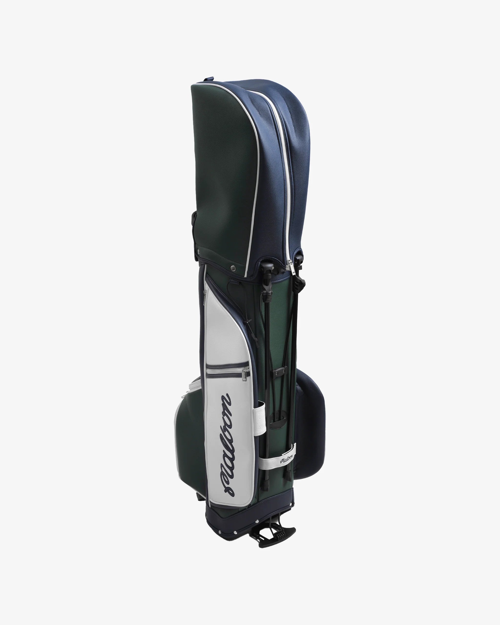 Malbon Golf Evergreen Stand Bag Navy / Green