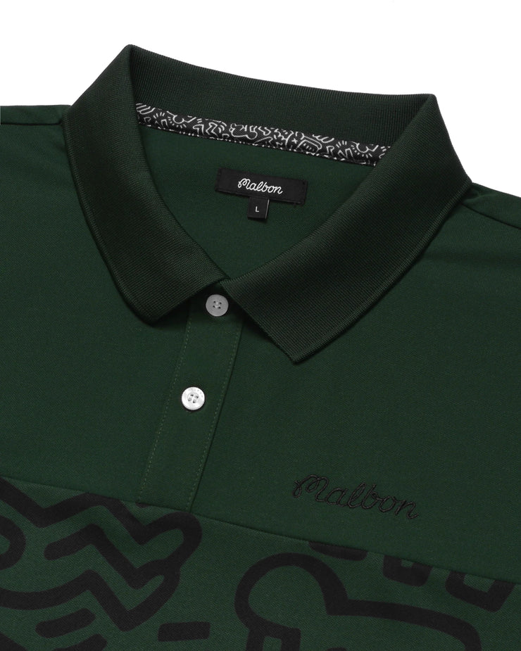 Malbon Golf x Keith Haring | Printed Polo