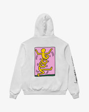 Malbon Golf x Keith Haring | White Hoodie