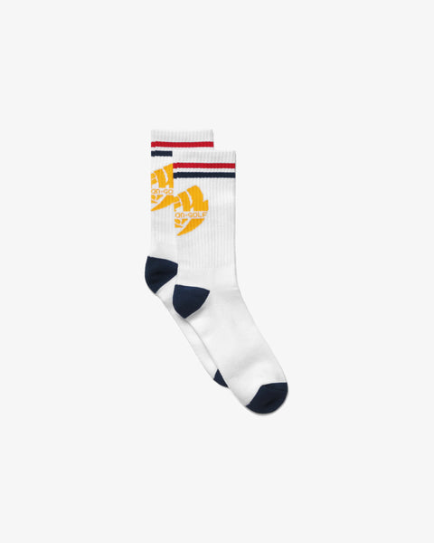 Malbon Golf Ghost Face Killa Crew Socks