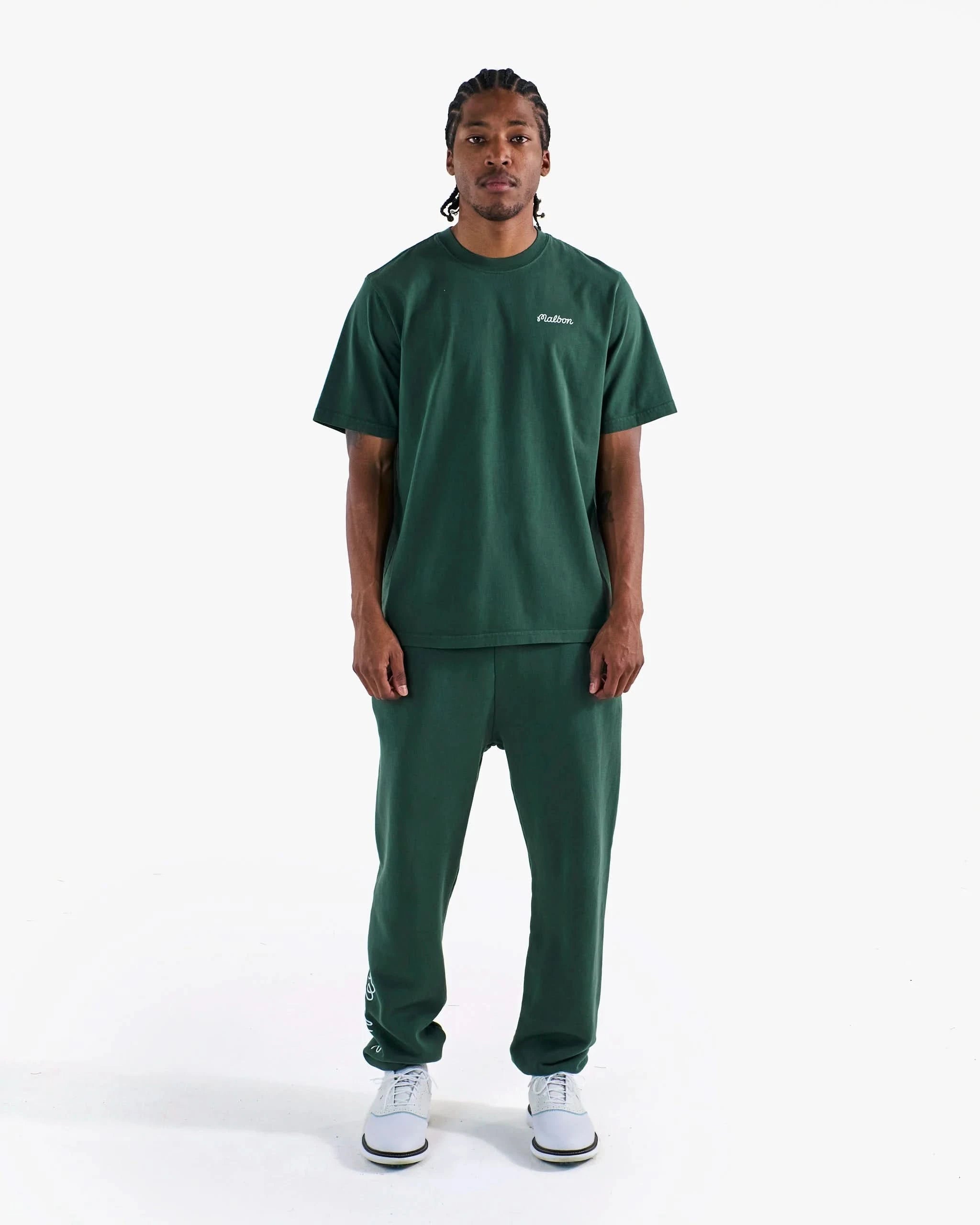 Malbon Golf Bermuda Baldwin Tee - Forest