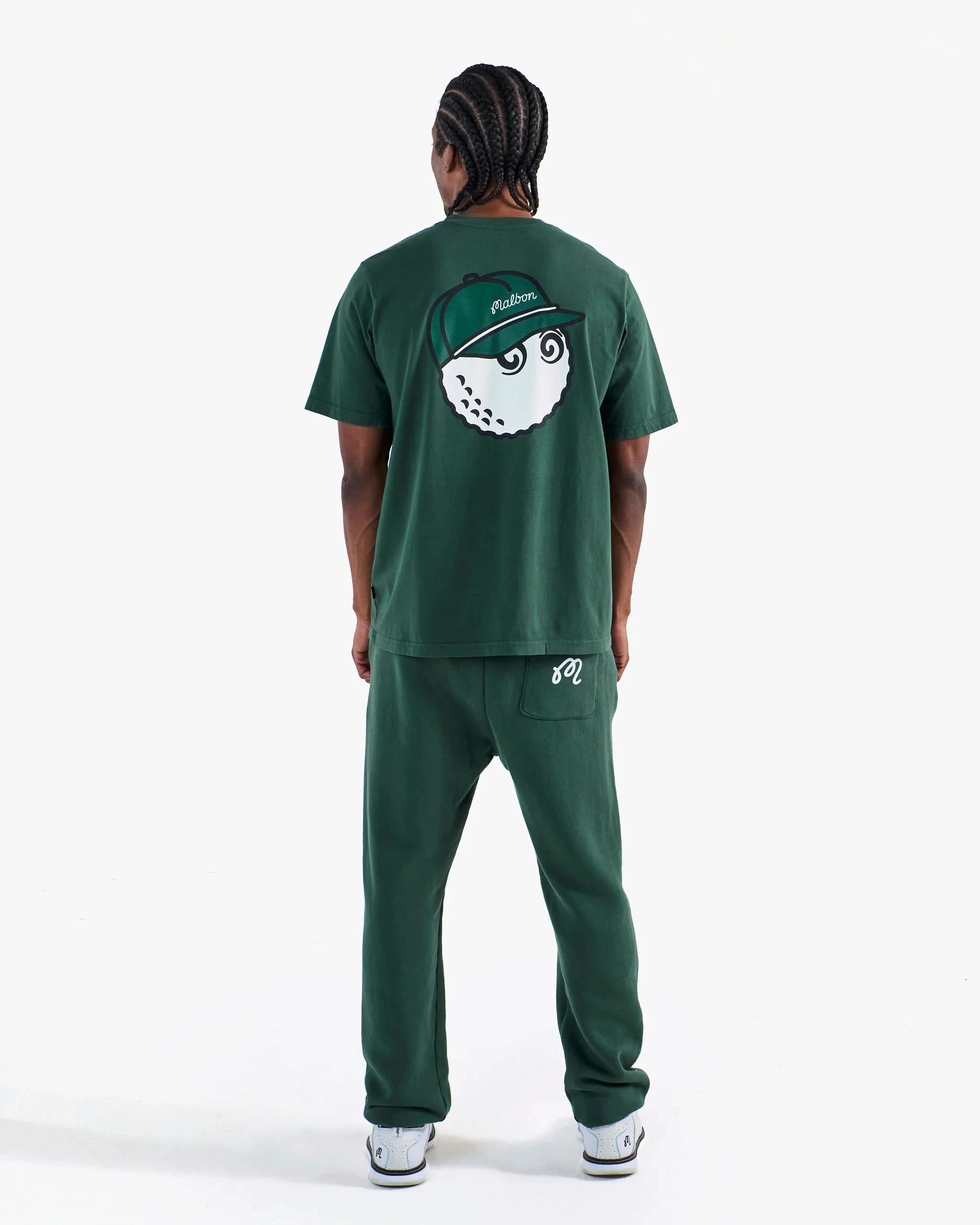 Malbon Golf Bermuda Baldwin Tee - Forest