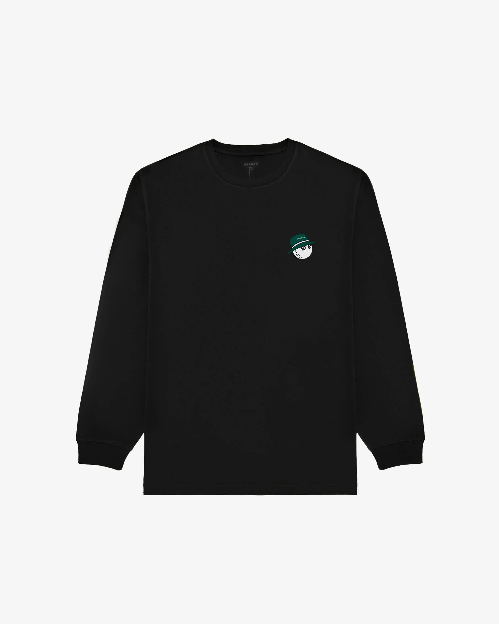 Malbon Golf Gorse Cooper L/S Tee - Black front