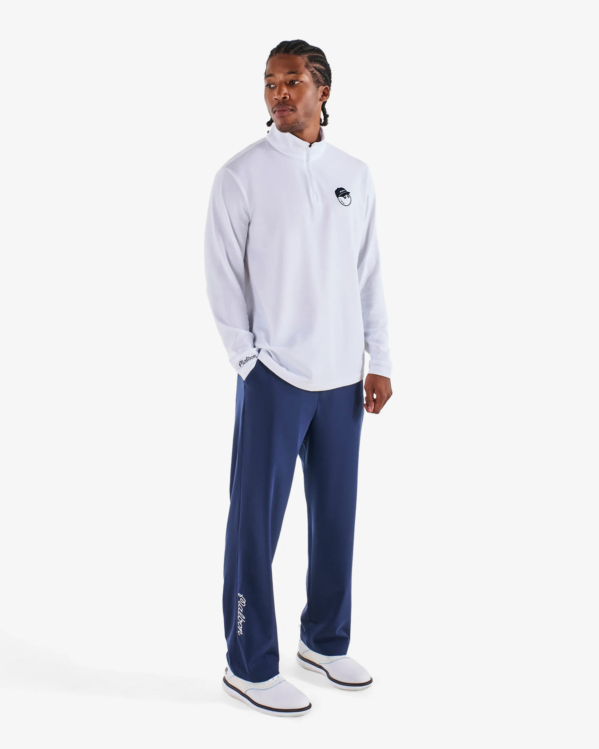 Malbon Golf Magnolia Coolcore Pant Navy