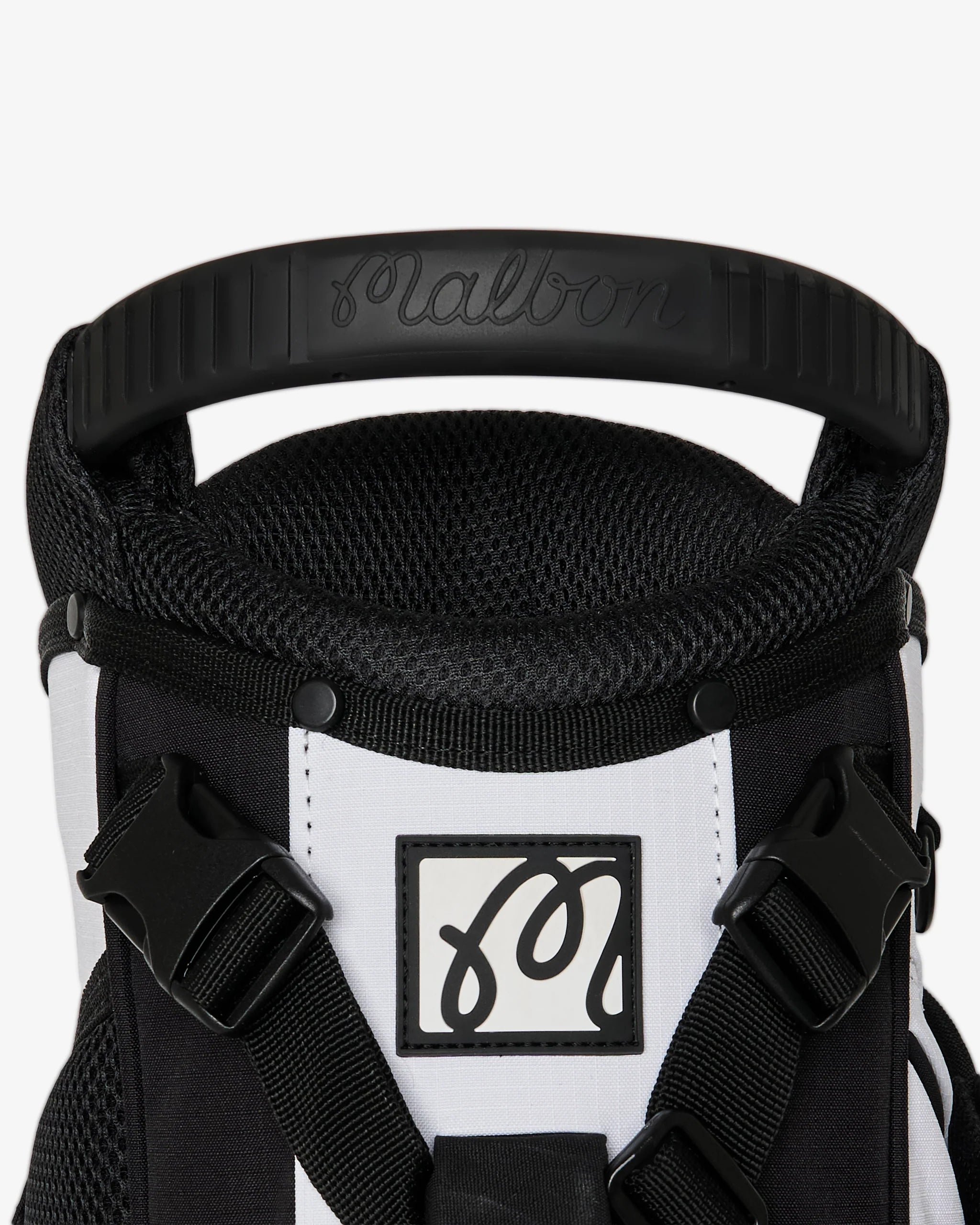 Malbon Golf Icons Walking Bag White