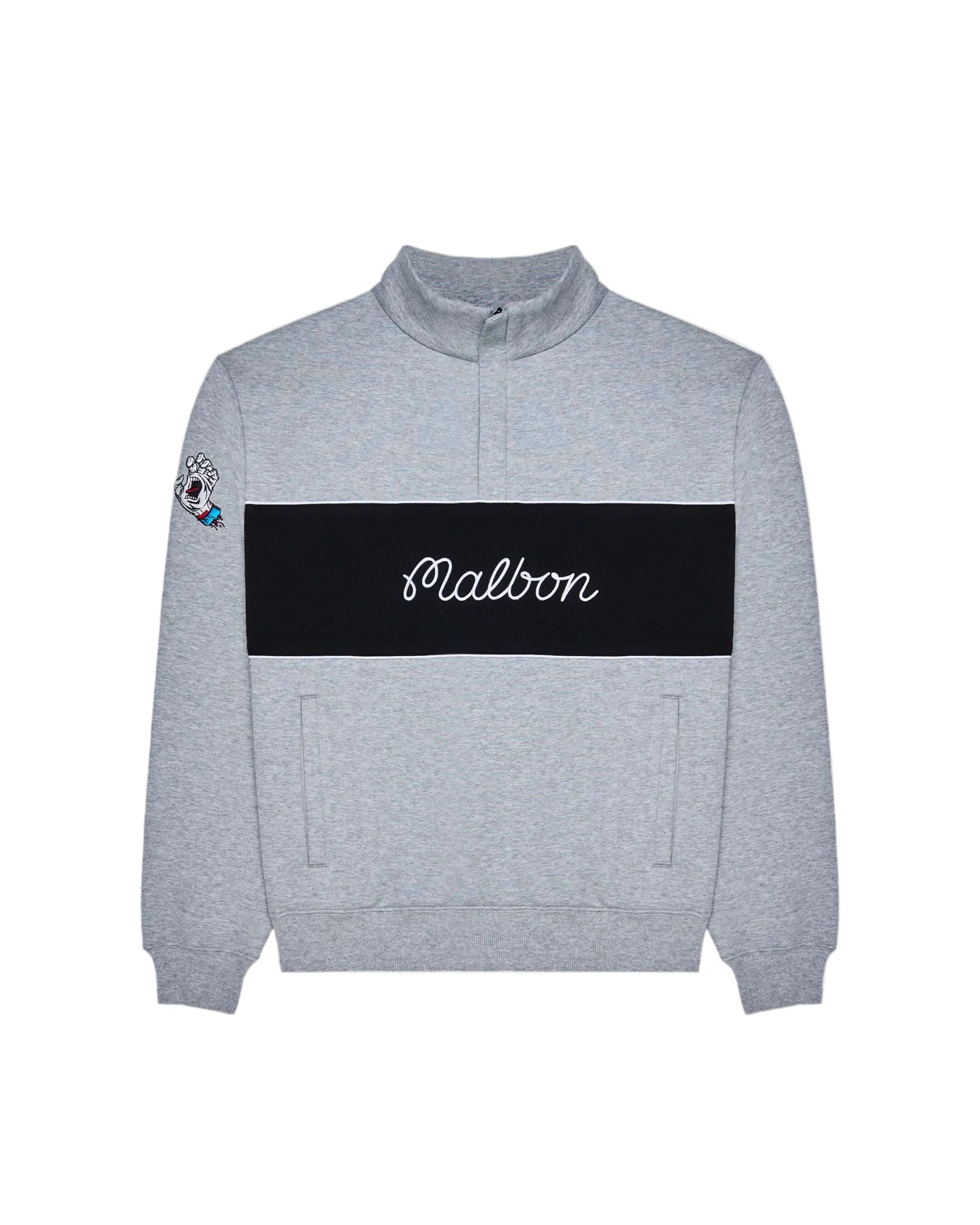 Malbon Golf x Santa Cruz Sweatshirt – Heather Grey available at Gallery Street wear Canada, Kelowna's best store for all things exclusive fashion.