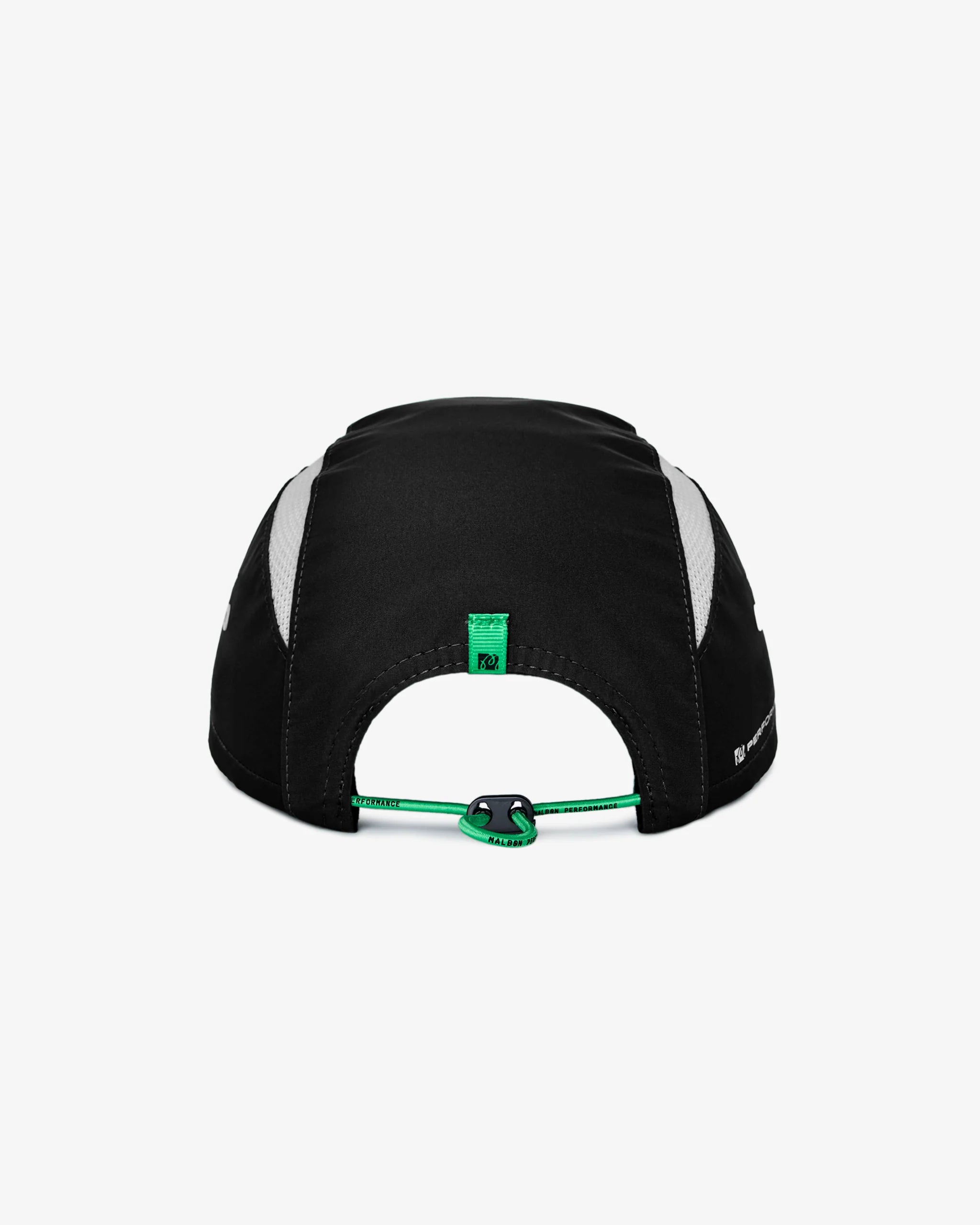 Malbon Golf Performance Mesh Panel Bungee Hat - Black