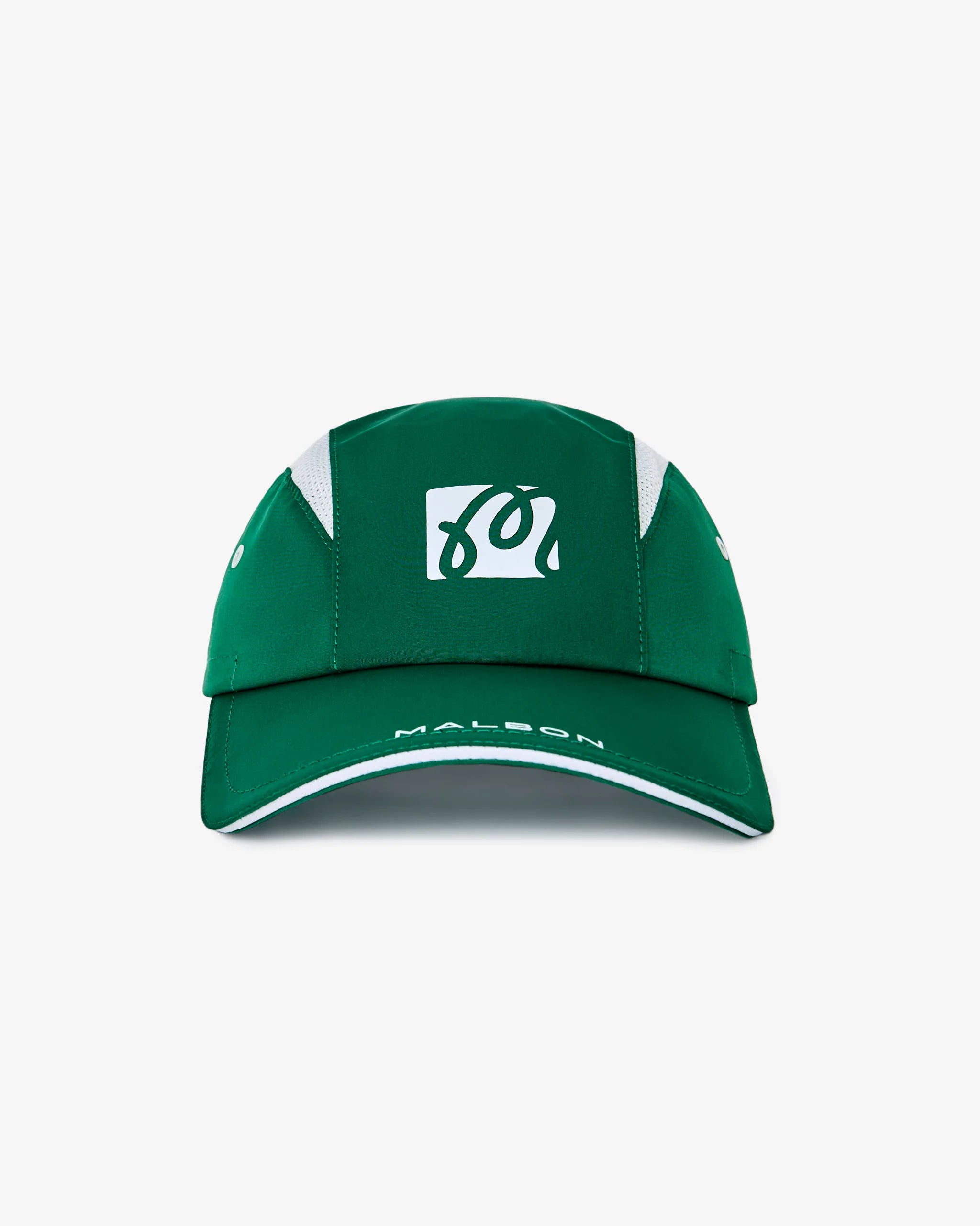 Malbon Golf Mesh Panel Bungee Hat Green