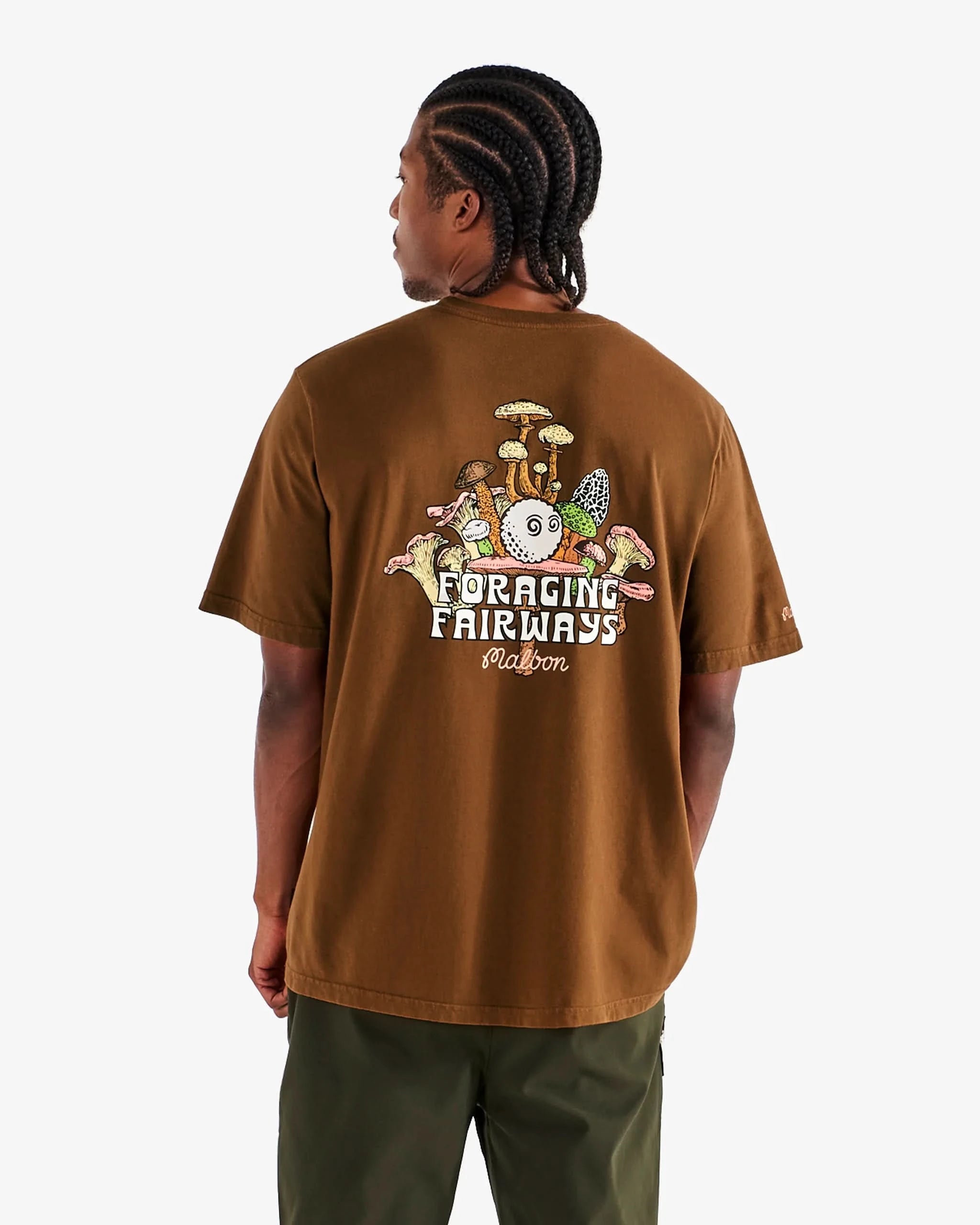 Malbon Golf Bermuda Foraging Tee – Pecan