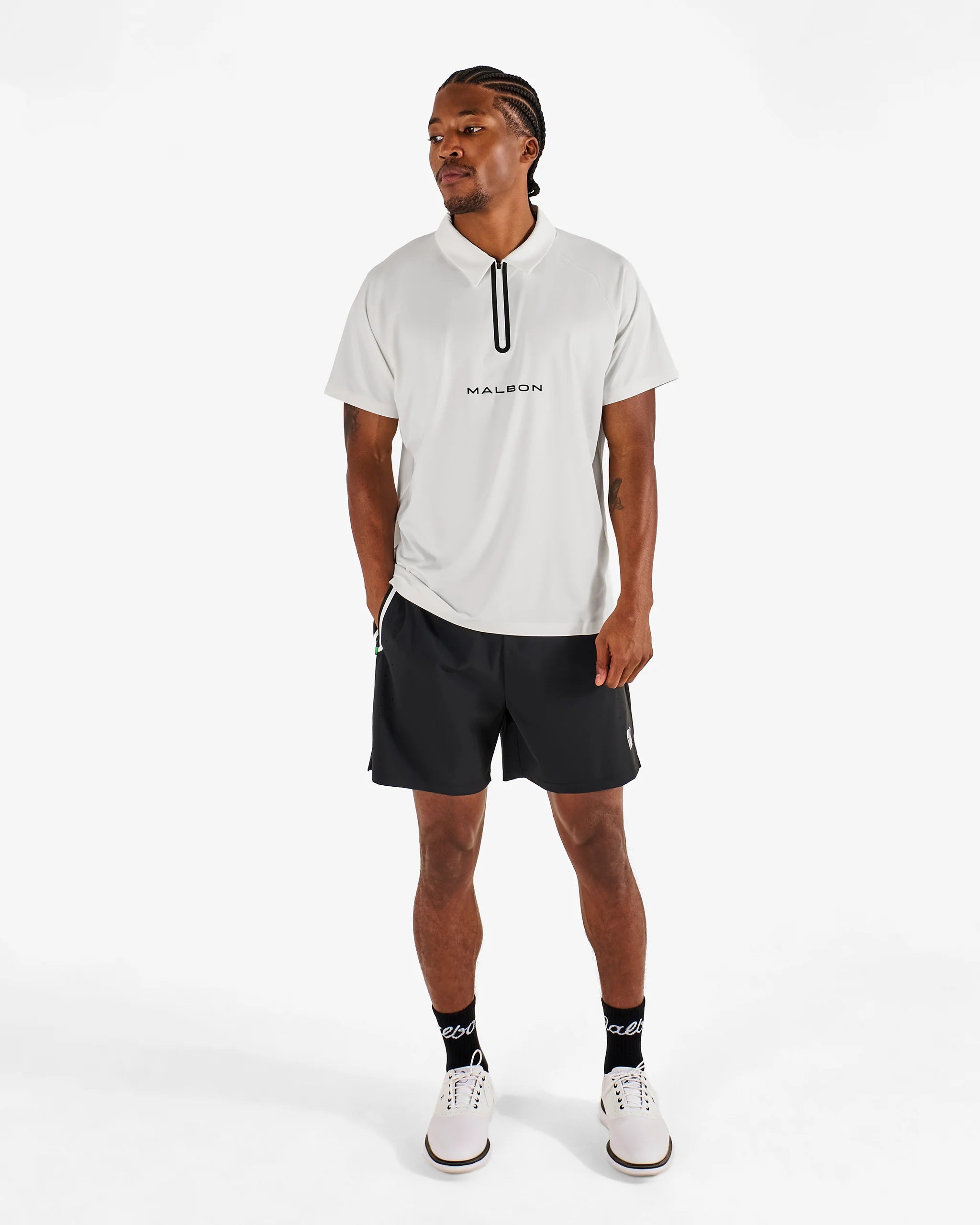 Malbon Golf Performance 2-1 Short Black