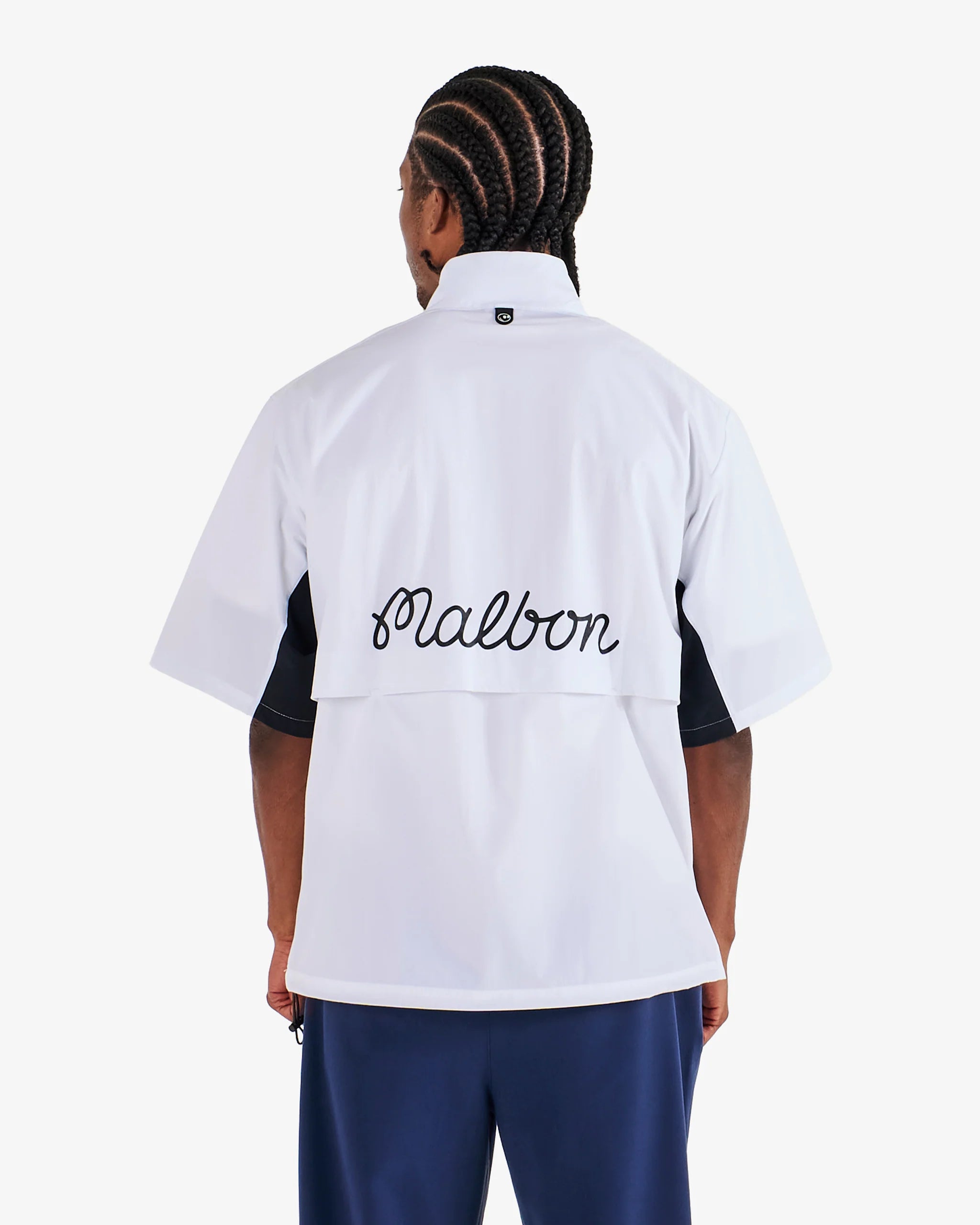 Malbon Golf Pine Windshirt White