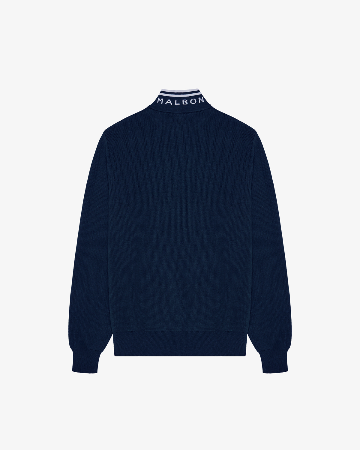 Malbon Golf Sorrel Sweater navy, embroidered M script on left chest