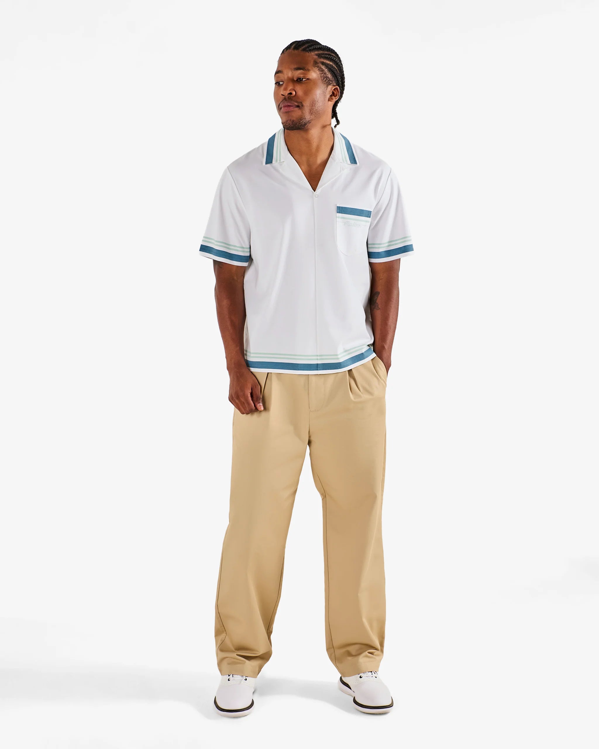 Malbon Golf Ventura Camp Shirt