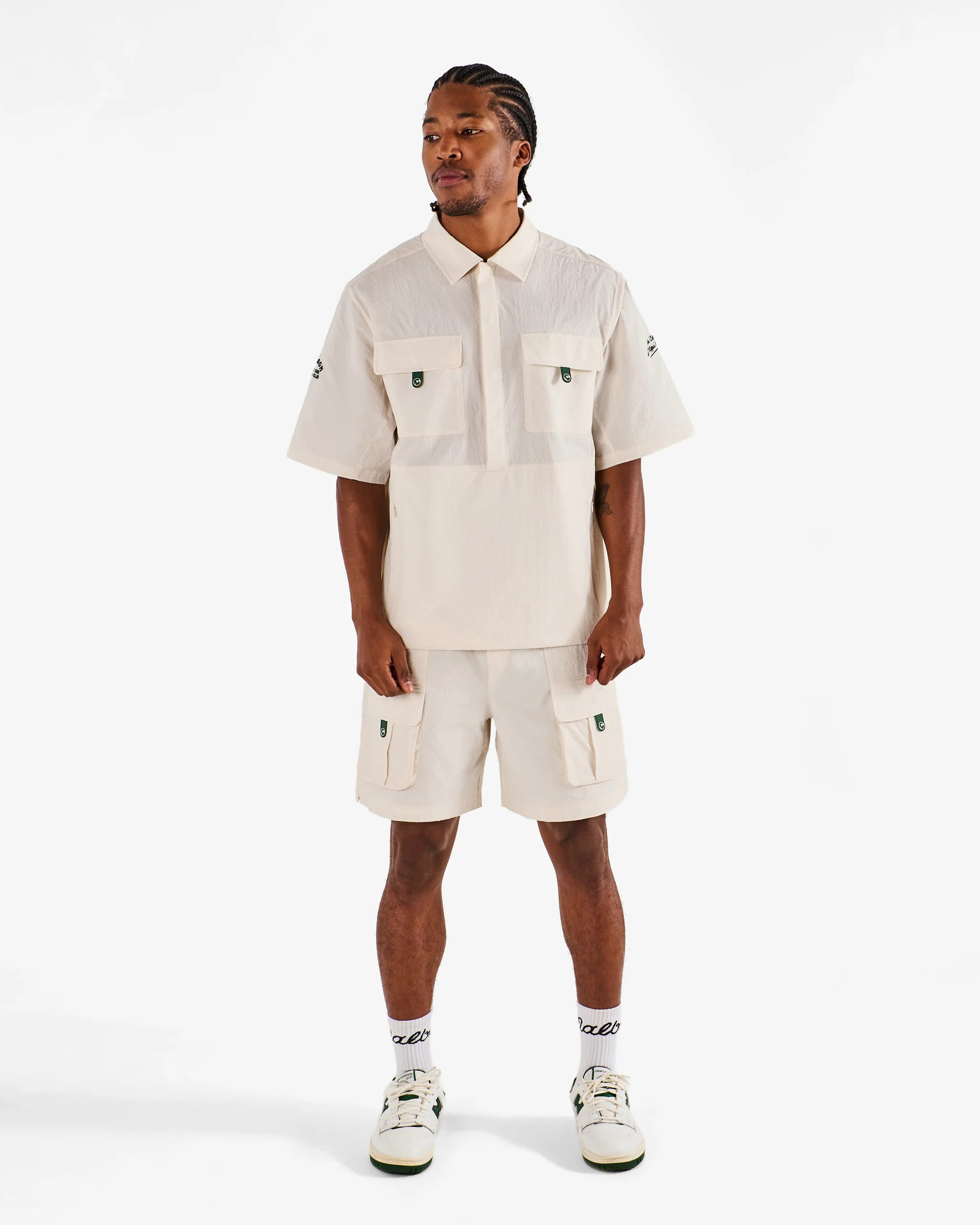 Malbon Golf Bass Club Seersucker Windshirt