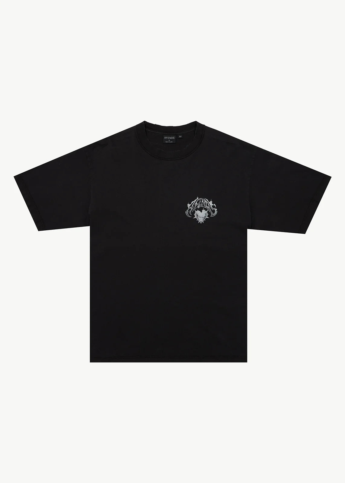 Afends Scorpius Recycled Heavyweight Boxy Tee – Stone Black