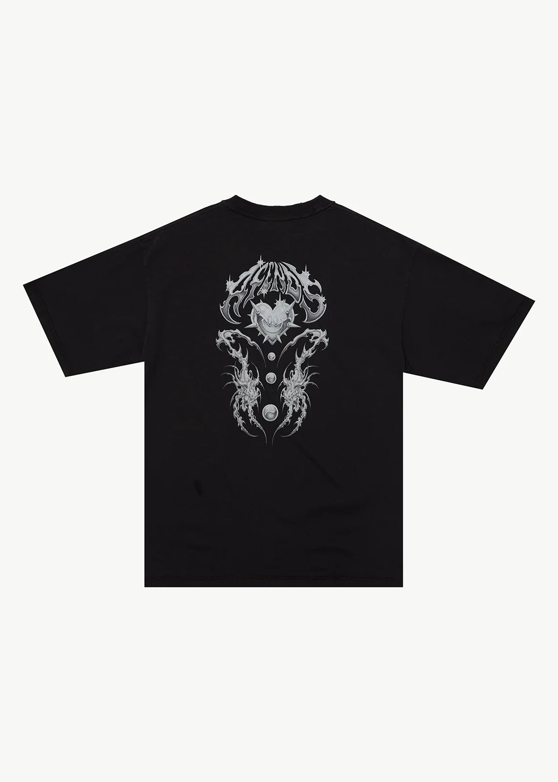 Afends Scorpius Recycled Heavyweight Boxy Tee – Stone Black