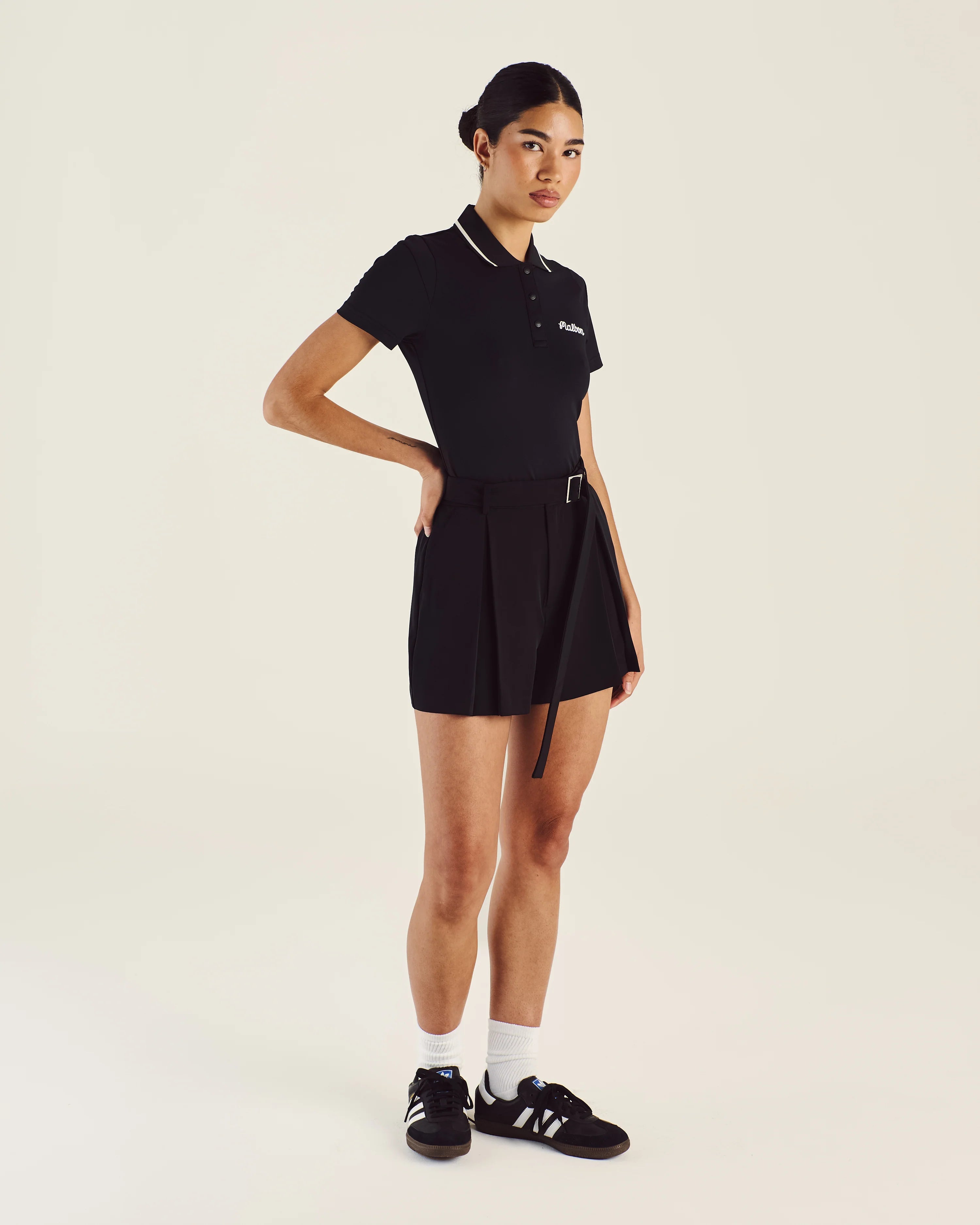 Malbon Golf  Women’s Paloma Polo Black