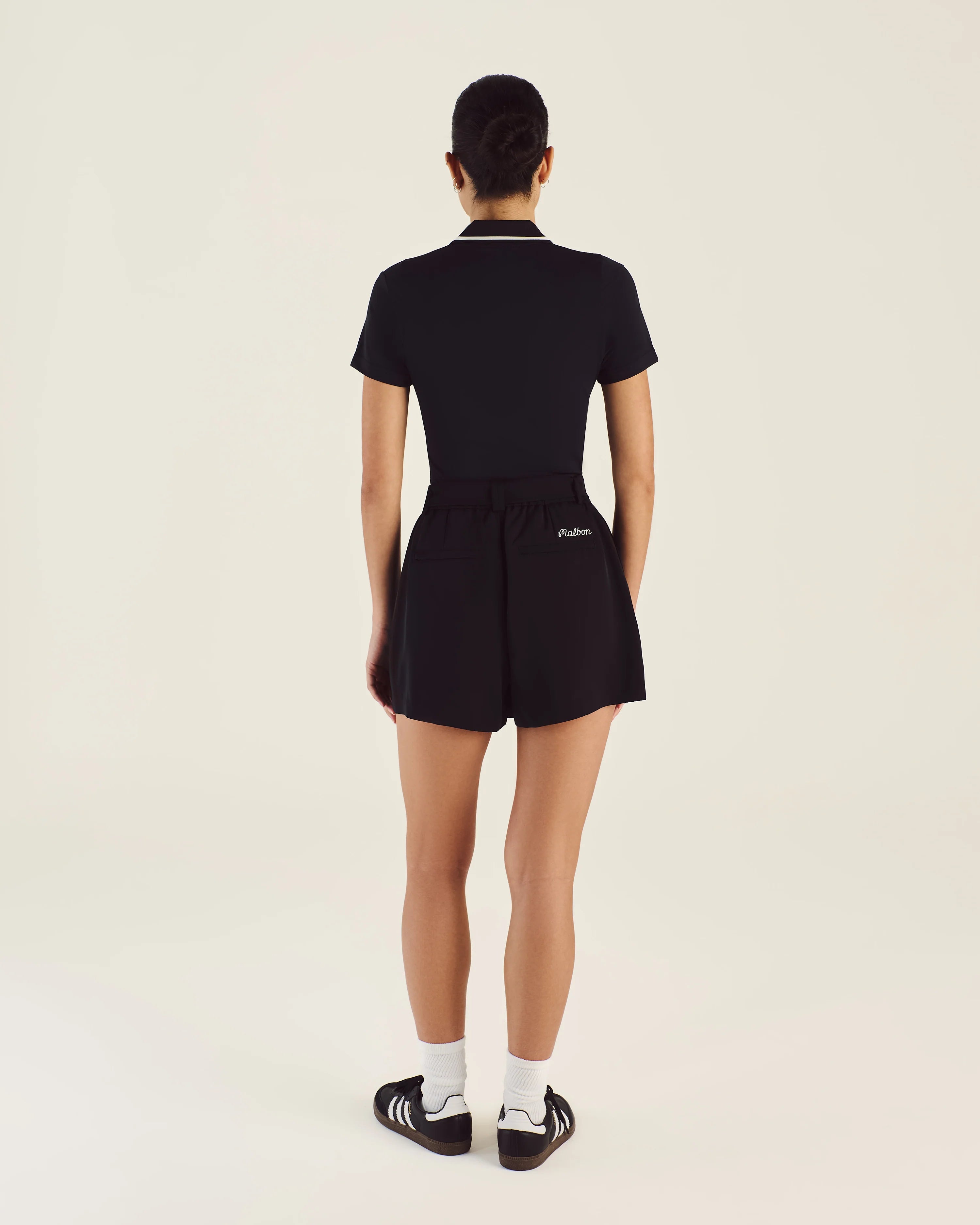 Malbon Golf  Women’s Paloma Polo Black