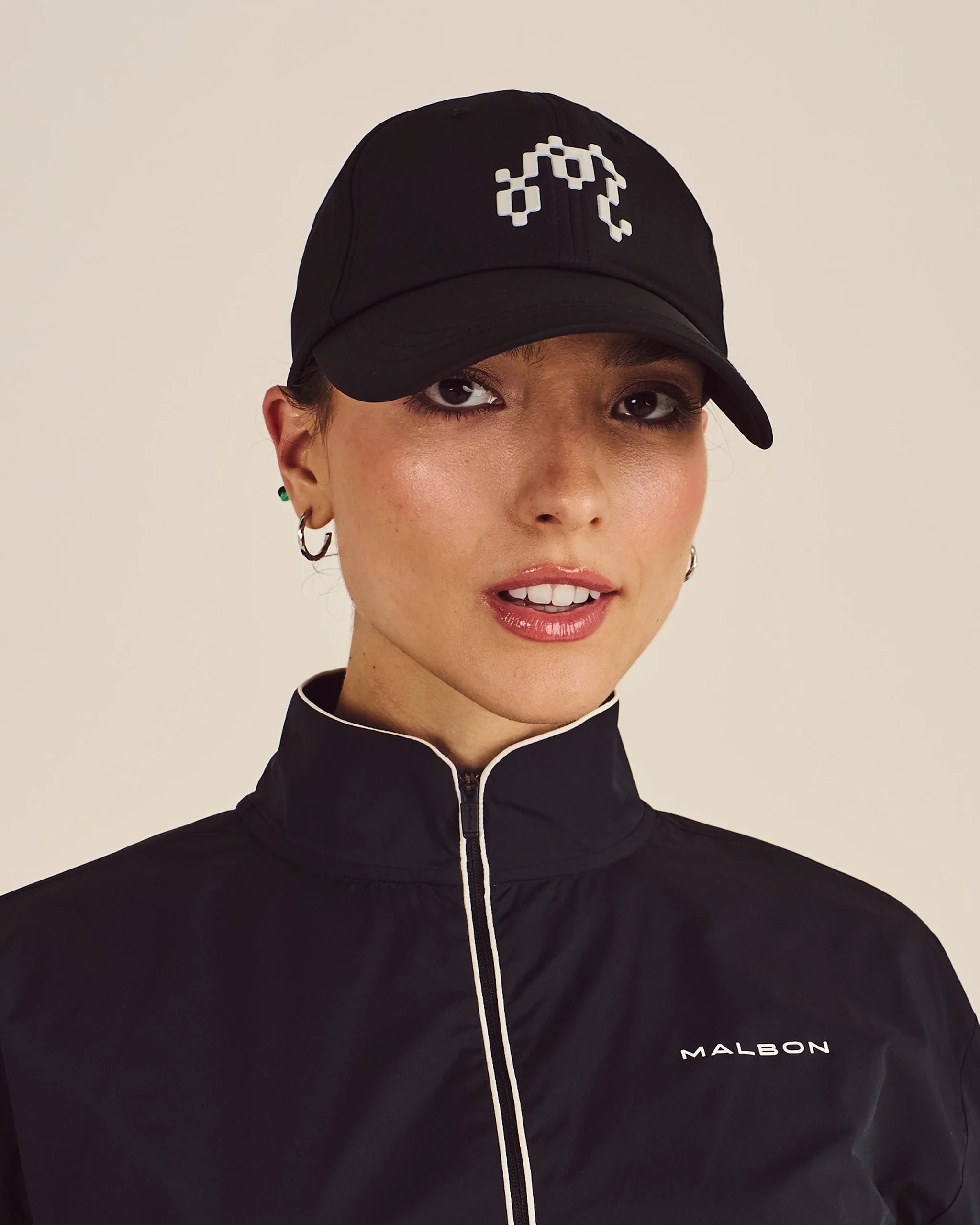 Malbon Golf Ceri Dad Hat Black