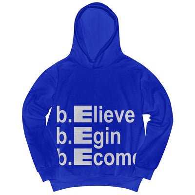 b.Eautiful Motivate Hoodie Blue