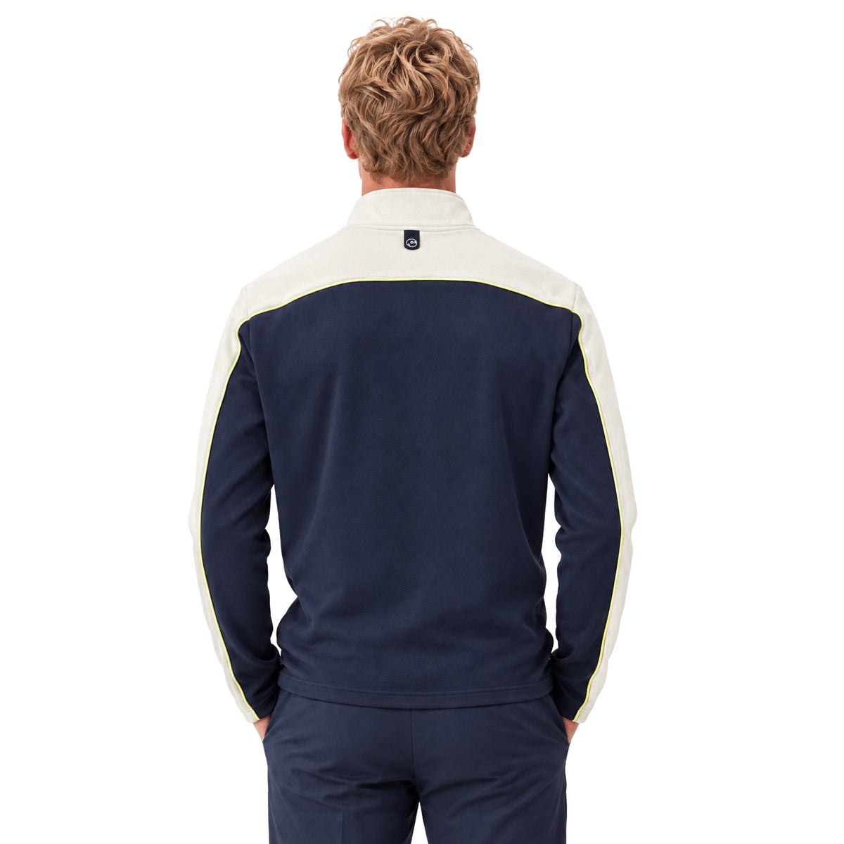Malbon Golf Aurora Midlayer in Navy — alternate product view, Gallery Streetwear Canada