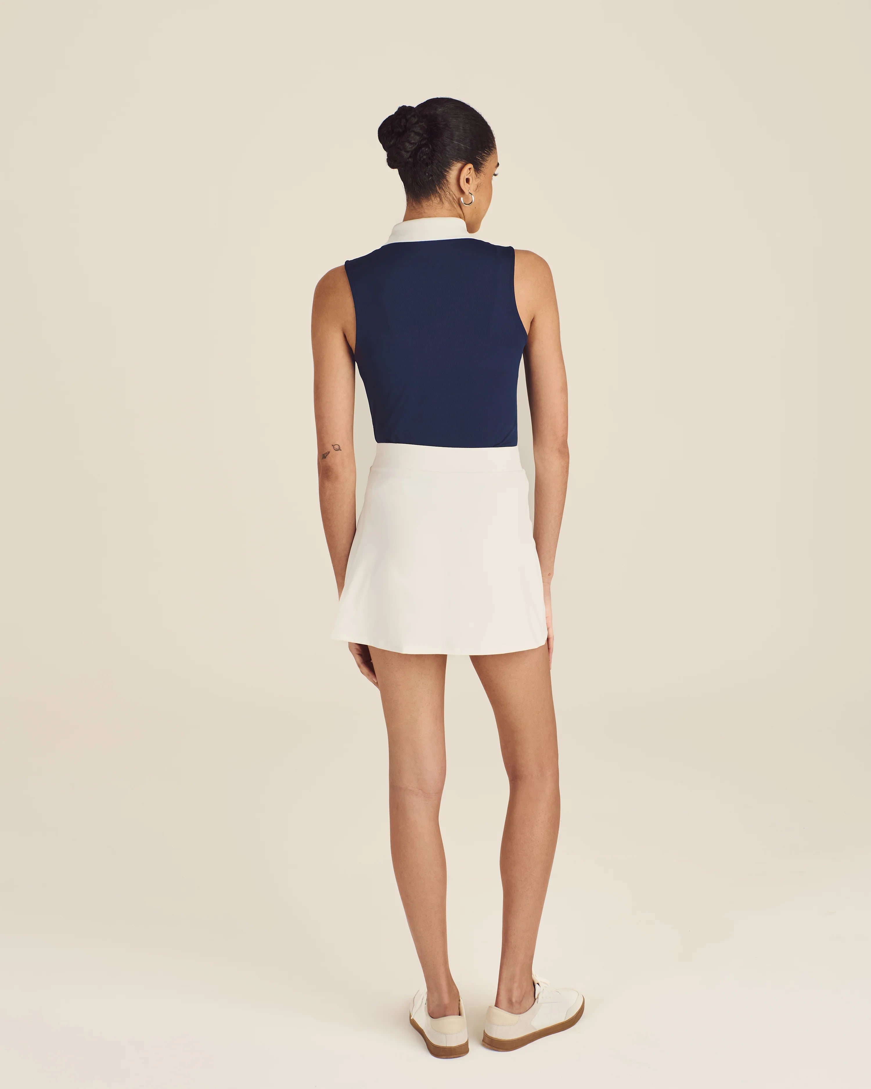 Malbon Golf Baseline Skirt White