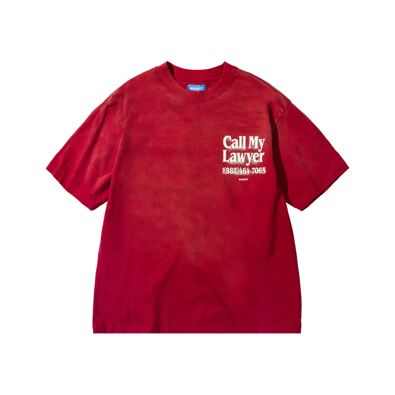 Market | Call My Lawyer T-shirt Red