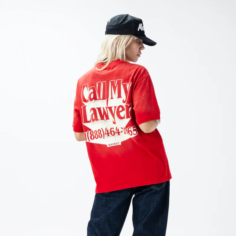 Market | Call My Lawyer T-shirt Red 1