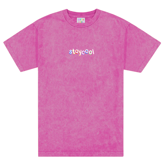 STAY COOL NYC CLASIC TEE- STRAWBERRY MINERAL WASH