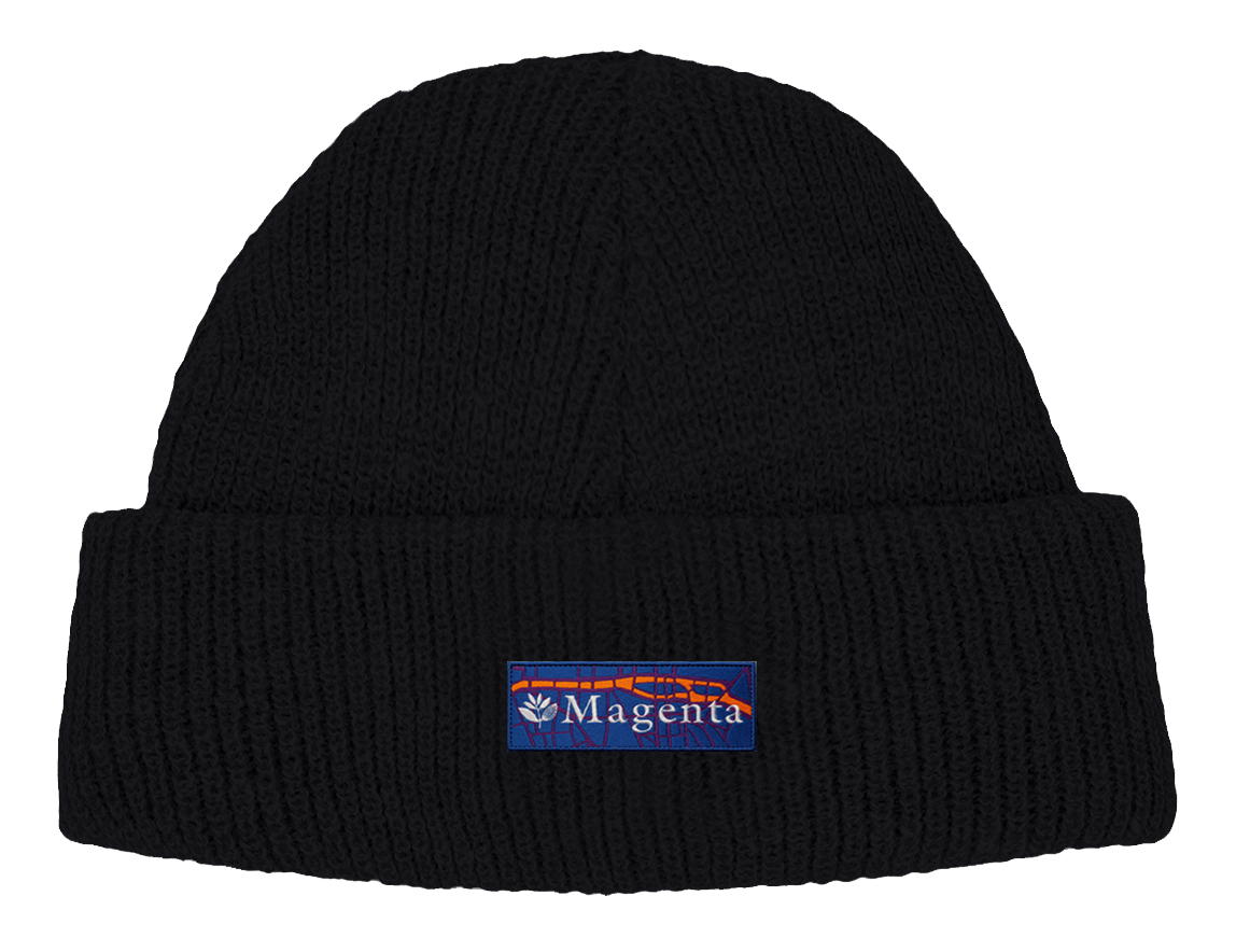 Magenta City Beanie Black