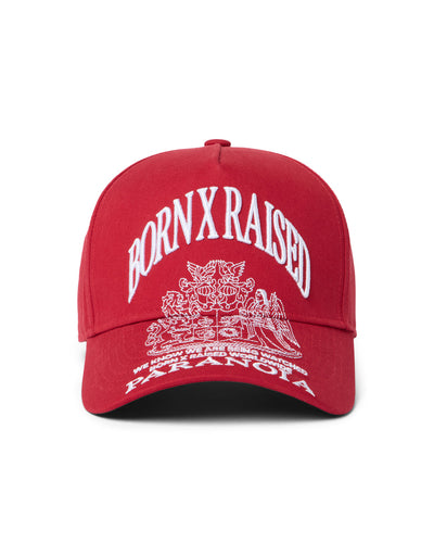 Born X Raised Paranoia Crest Snapback – Cardinal