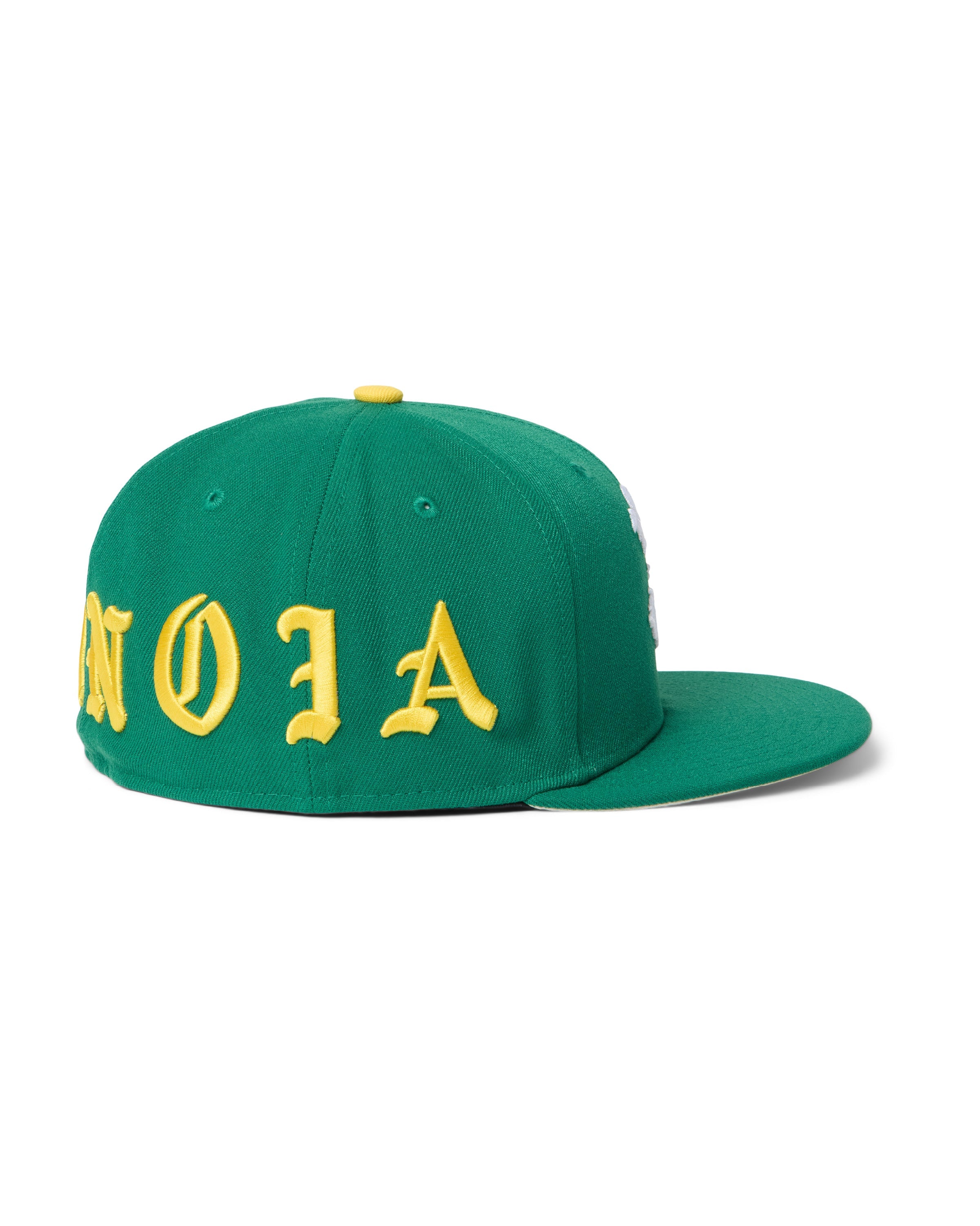 Born X Raised Paranoia Rocker Fitted - Kelly Green / Yellow - detail