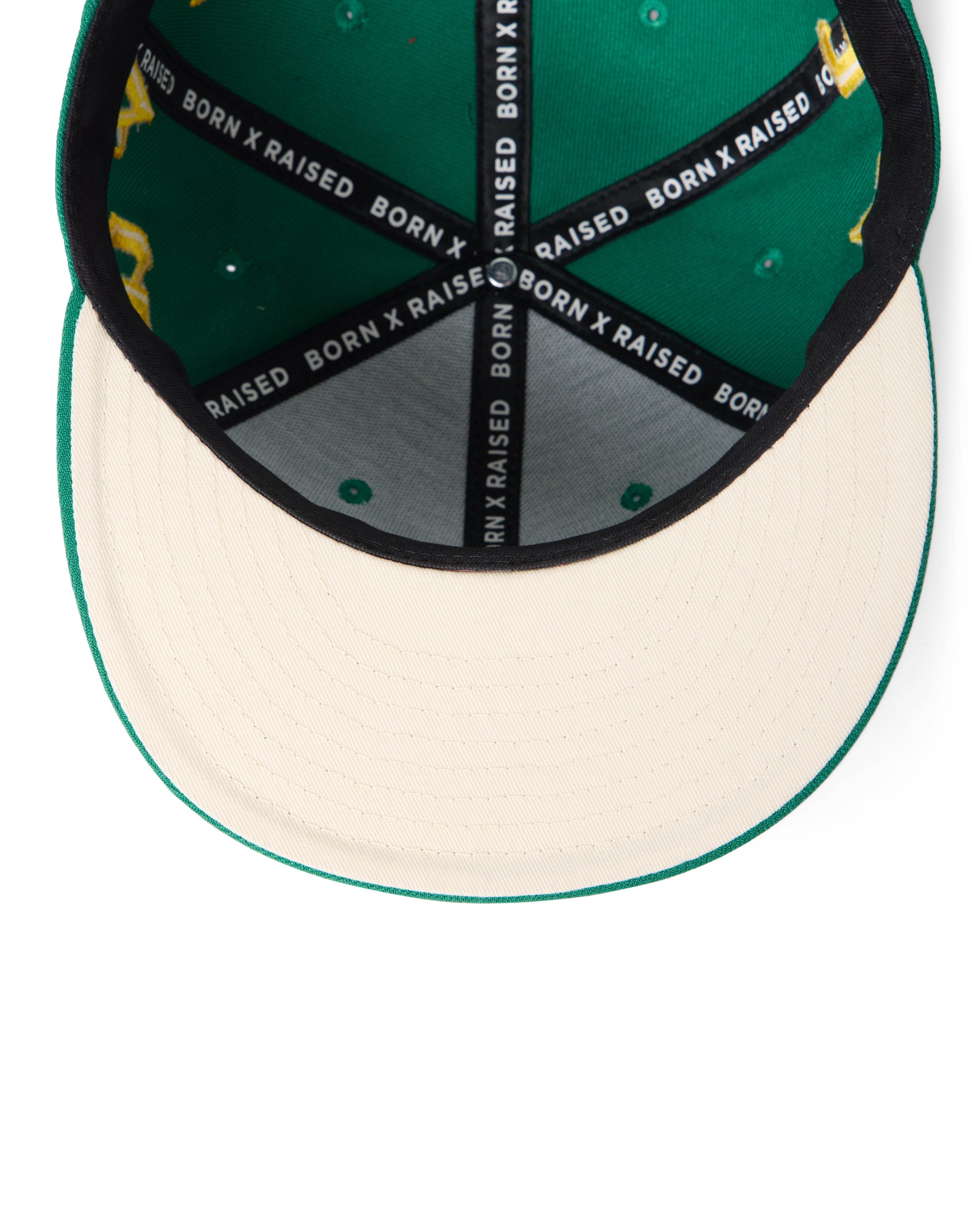 Born X Raised Paranoia Rocker Fitted - Kelly Green / Yellow - detail 3