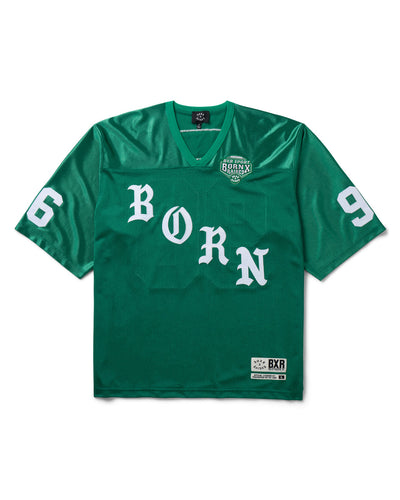 Born X Raised Paranoia Football Jersey - Kelly Green