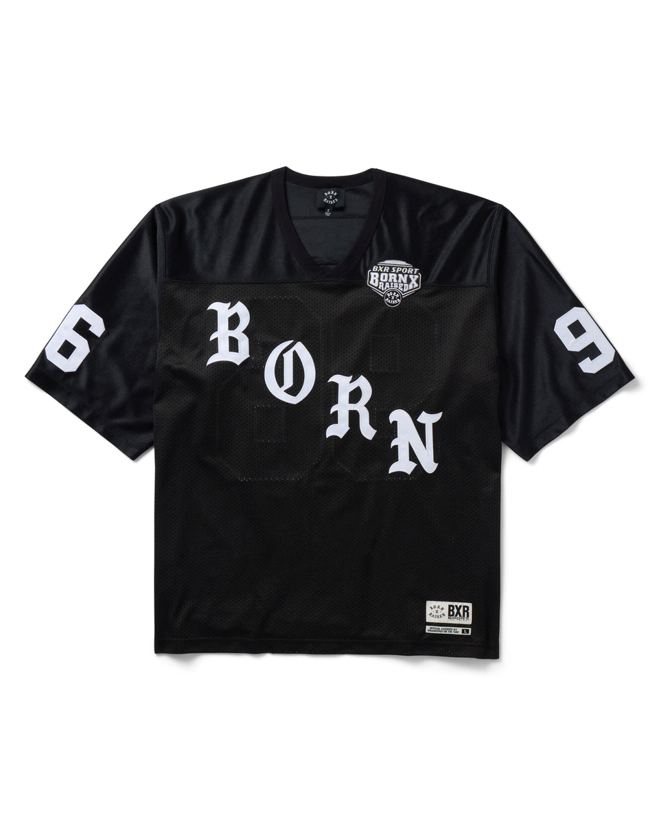 Born X Raised Paranoia Football Jersey - Black