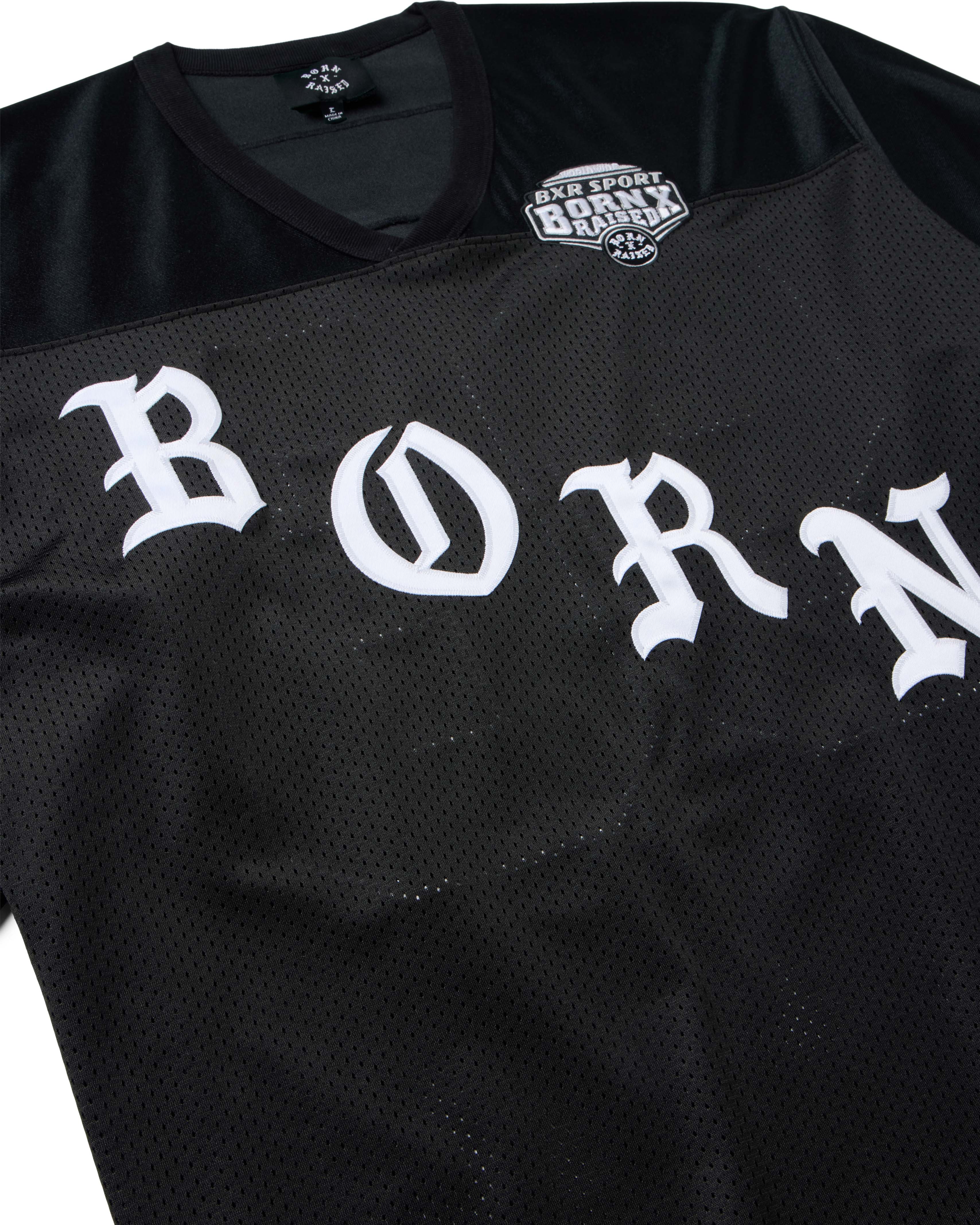 Born X Raised Paranoia Football Jersey - Black - detail