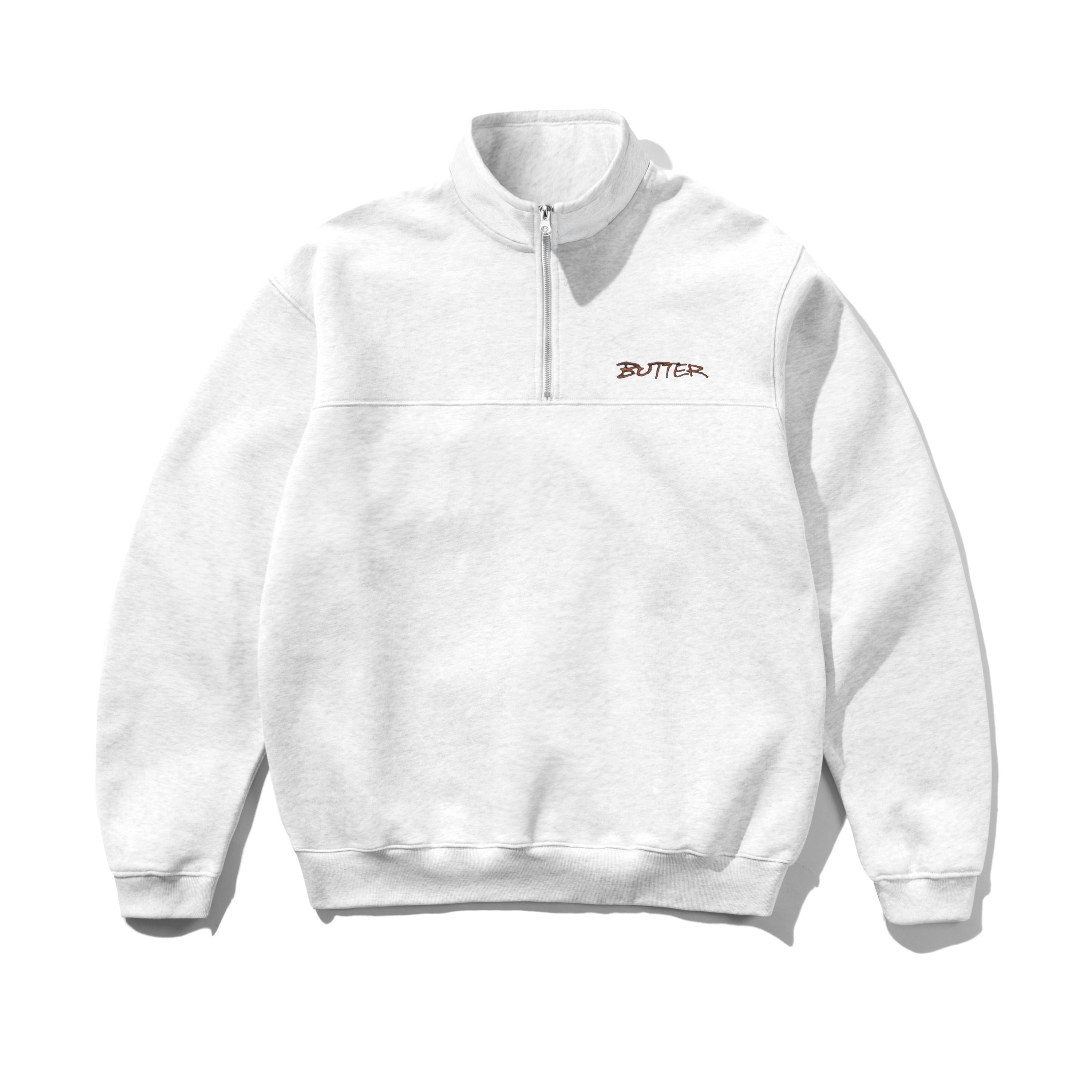Butter Goods Panel 1/4 Zip Sweater – Ash