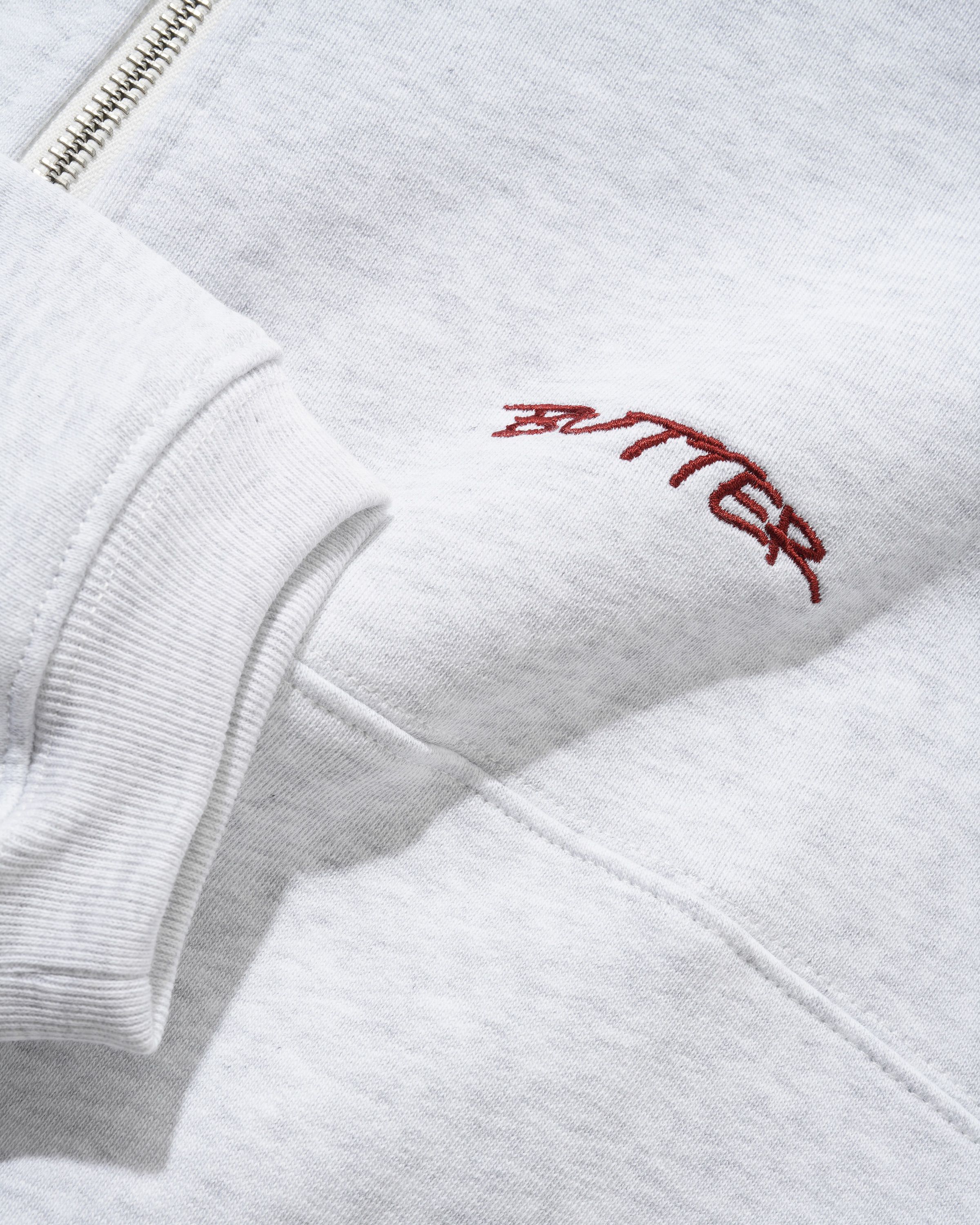 Butter Goods Panel 1/4 Zip Sweater – Ash