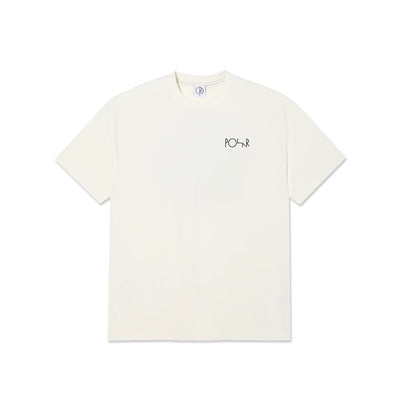Polar Skate Co. Contrast Tee Fill Logo – Ivory/Black
