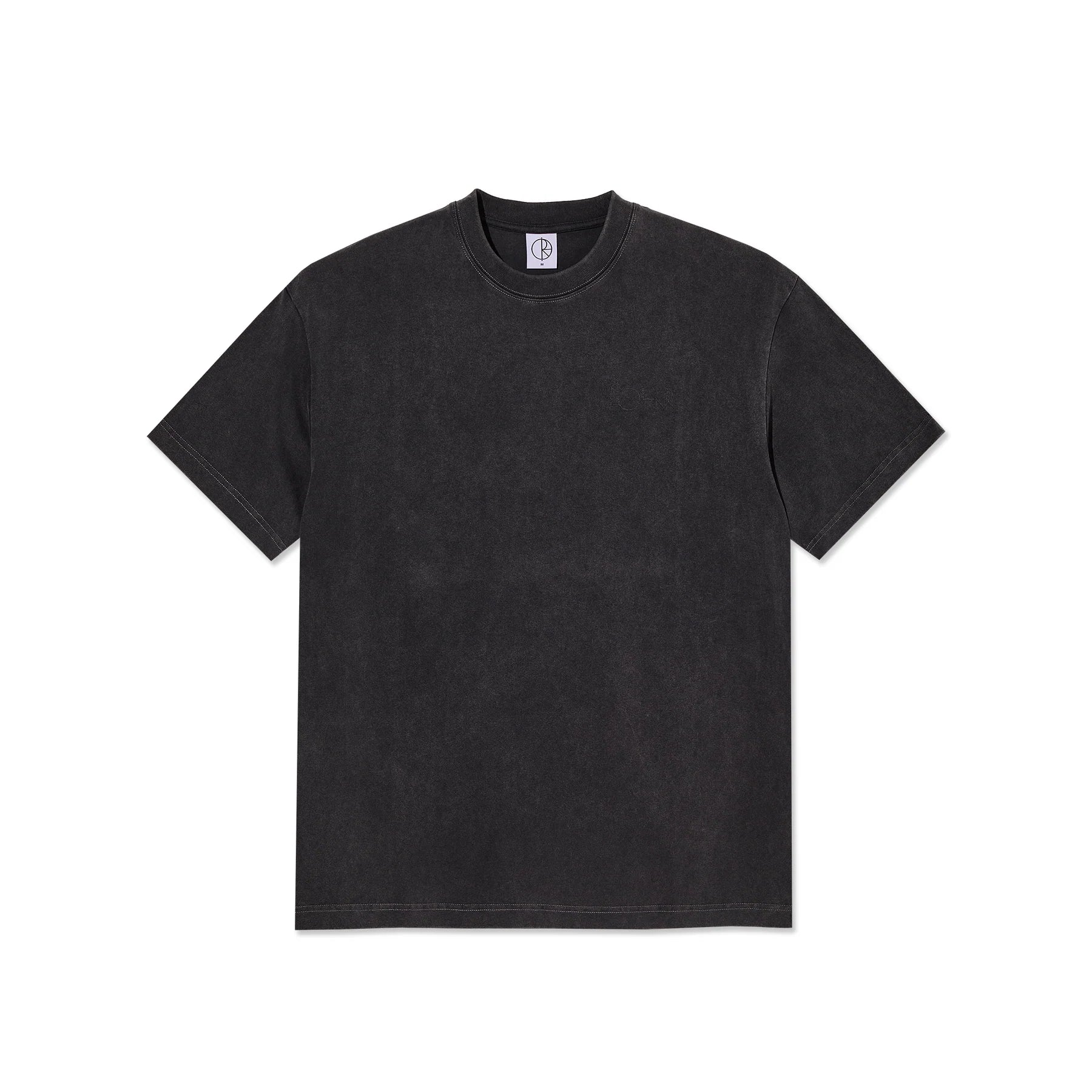 Polar Skate Co. Contrast Tee Stroke Logo – Silver Black/Black