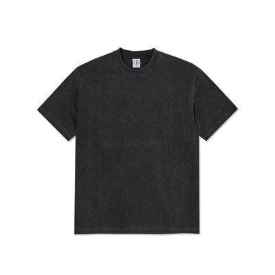 Polar Skate Co. Contrast Tee Stroke Logo – Silver Black/Black