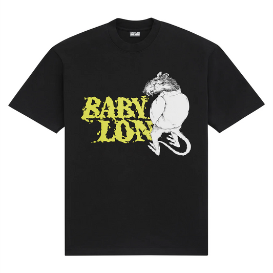 BABYLON RAT TEE- BLACK - Gallery Streetwear