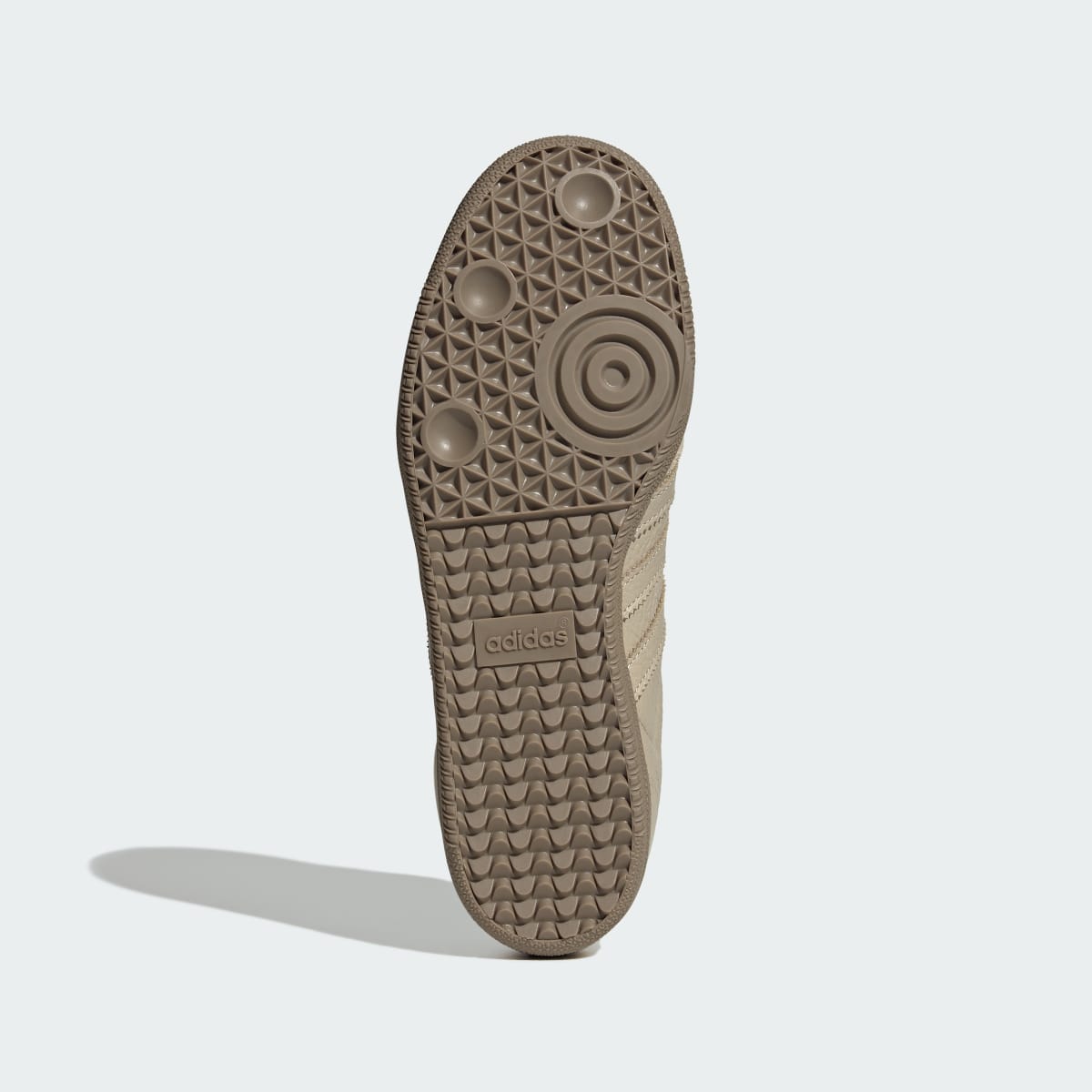 Adidas Samba OG Khaki Three gum rubber outsole detail