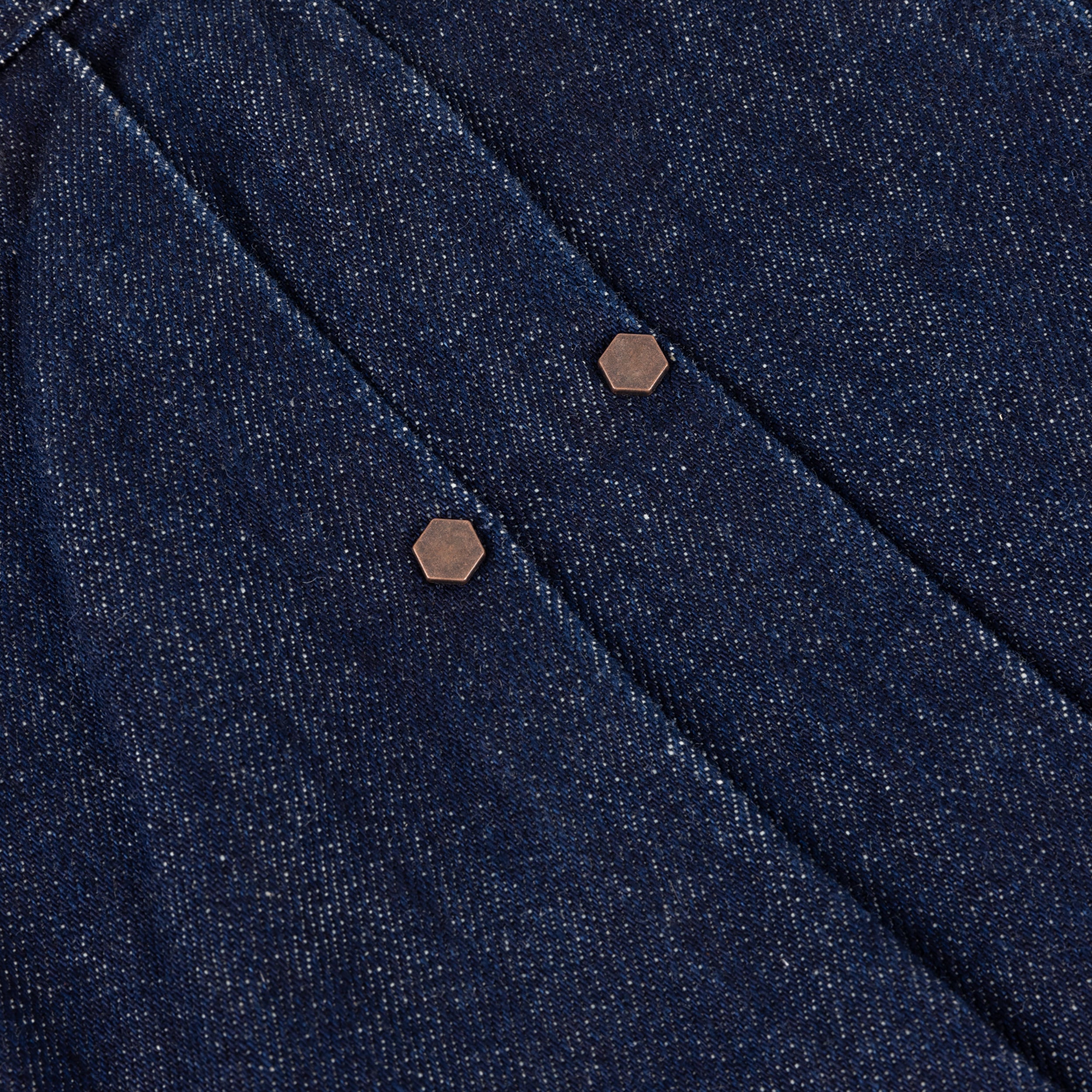 Dime MTL Pleated Baggy Denim Shorts Indigo — detail