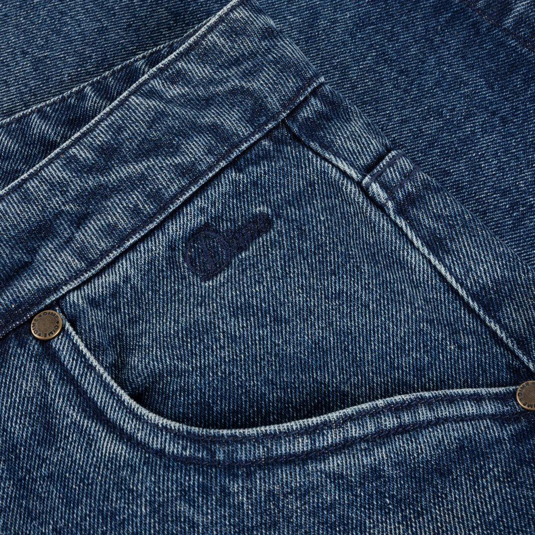 Dime MTL Classic Denim Shorts Faded Indigo