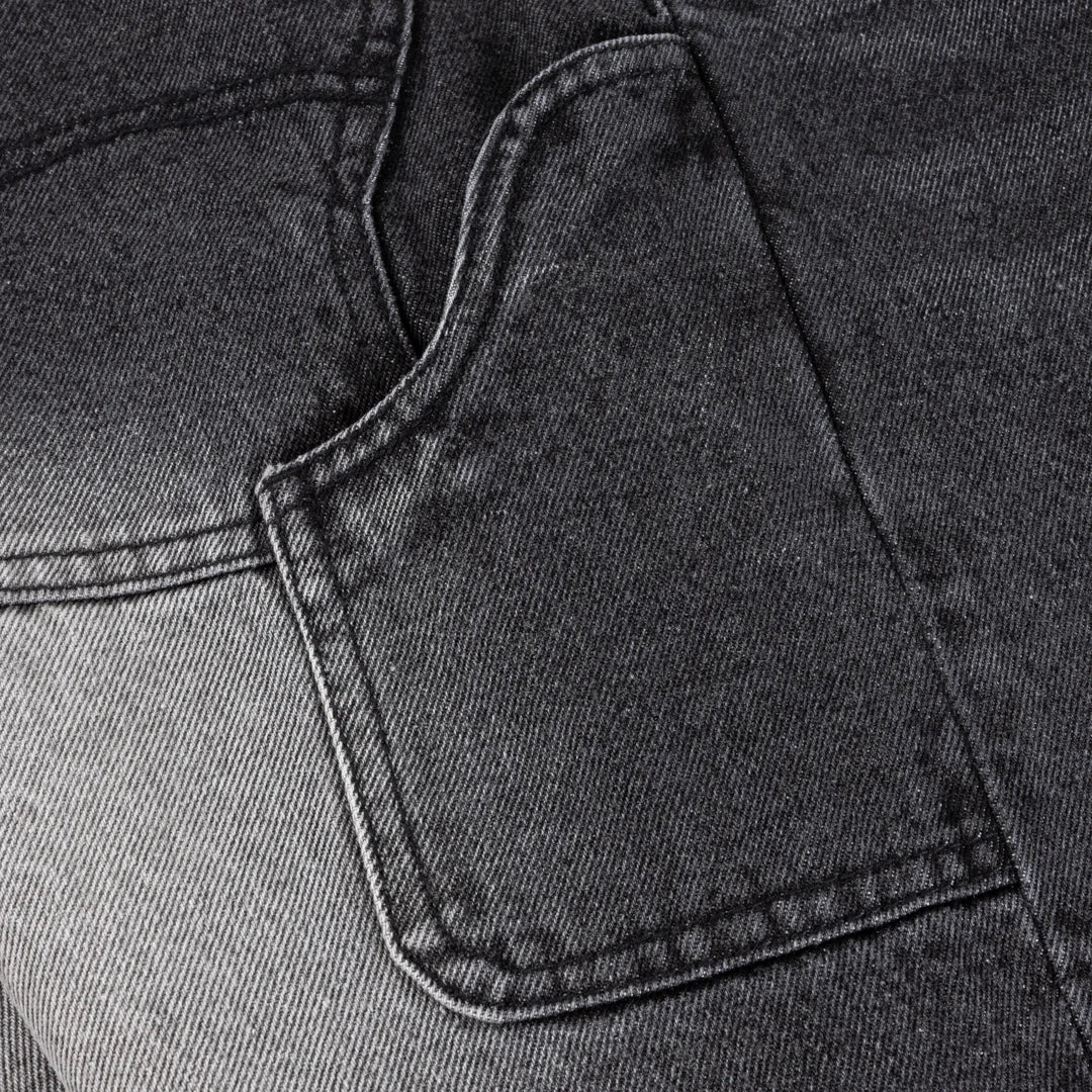 Dime MTL Classic Denim Shorts Sandblasted Black
